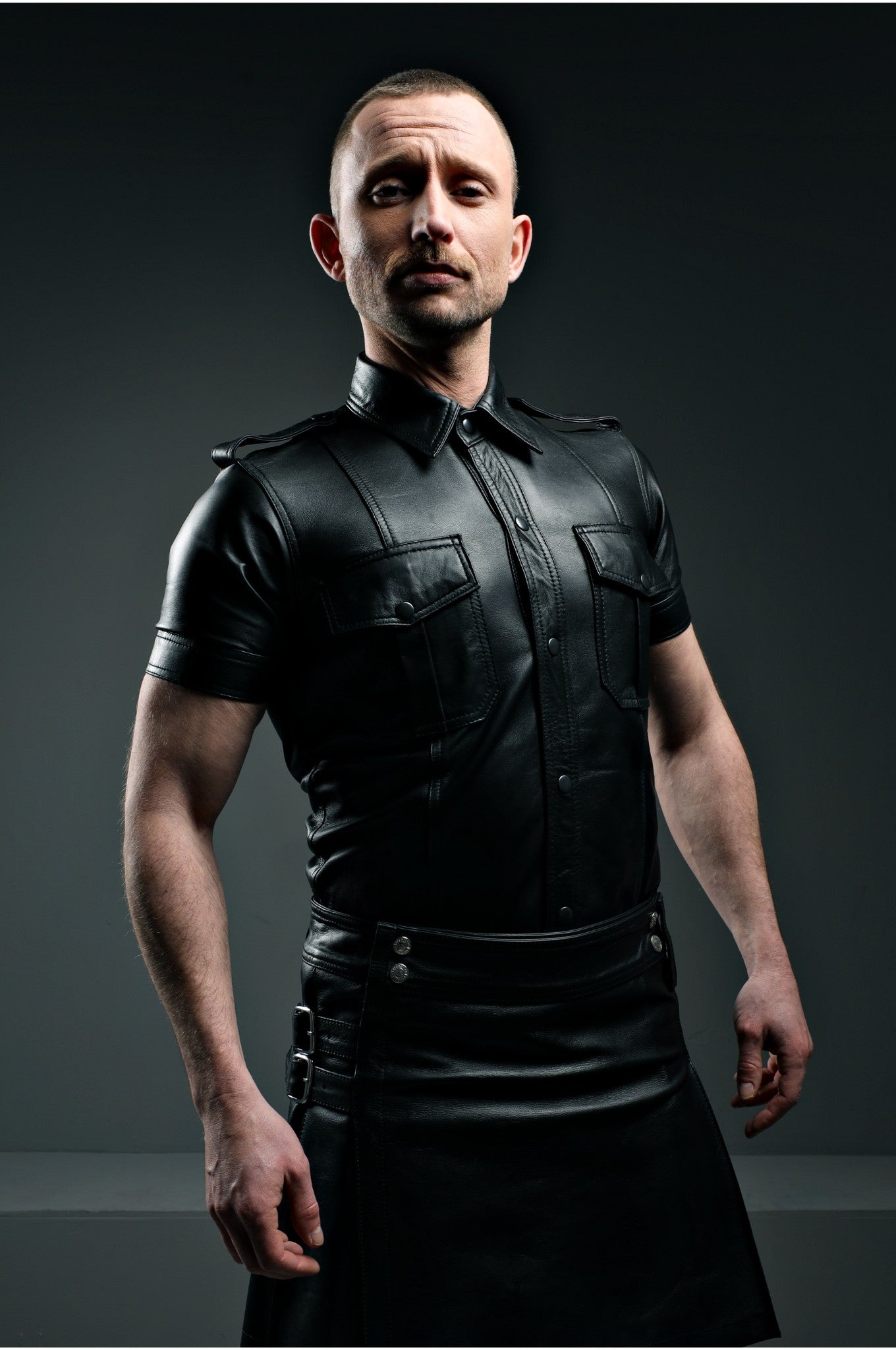 Black Leather Shirt