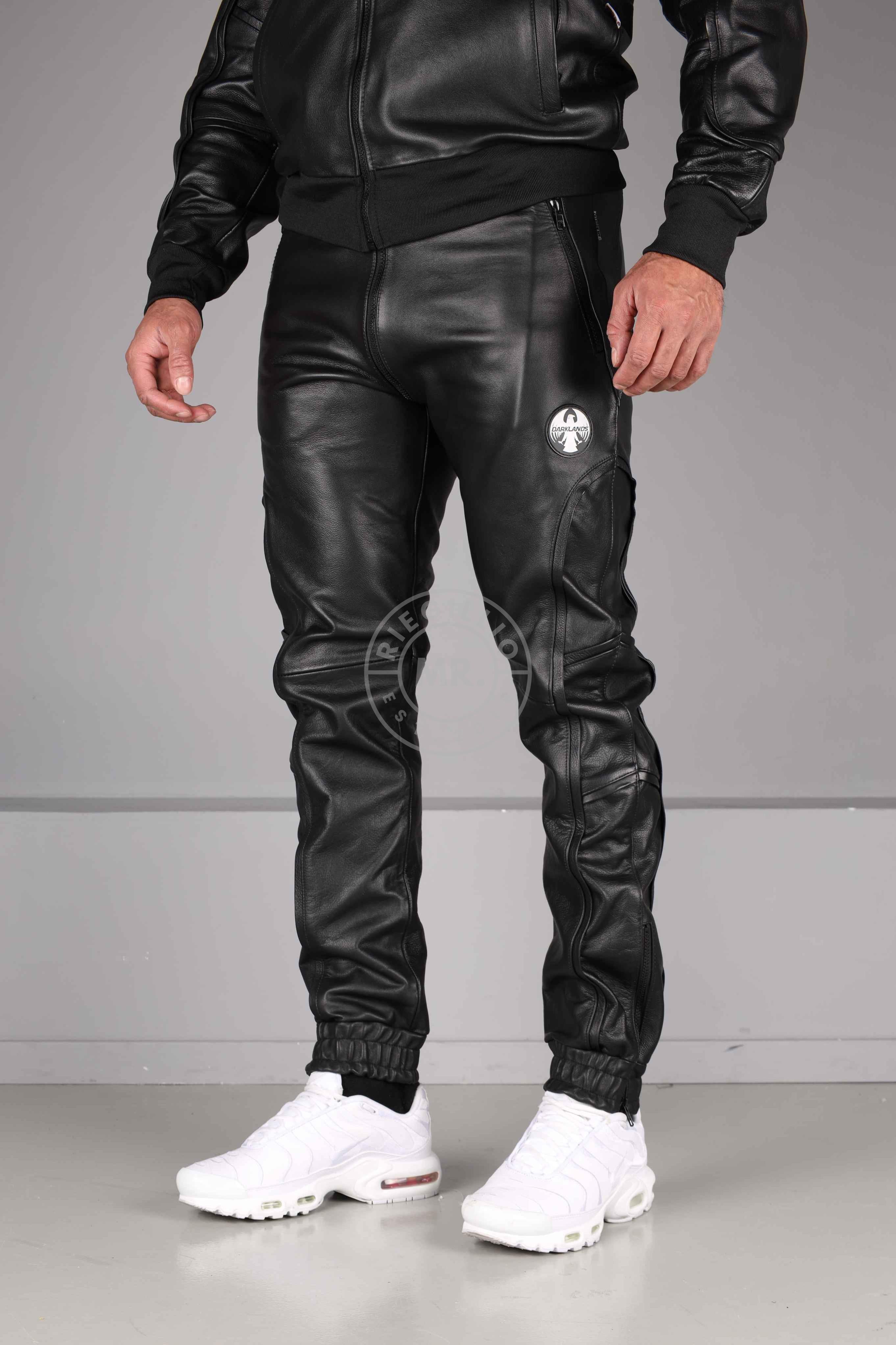 DARKLANDS Leather Tracksuit Pants at MR. Riegillio