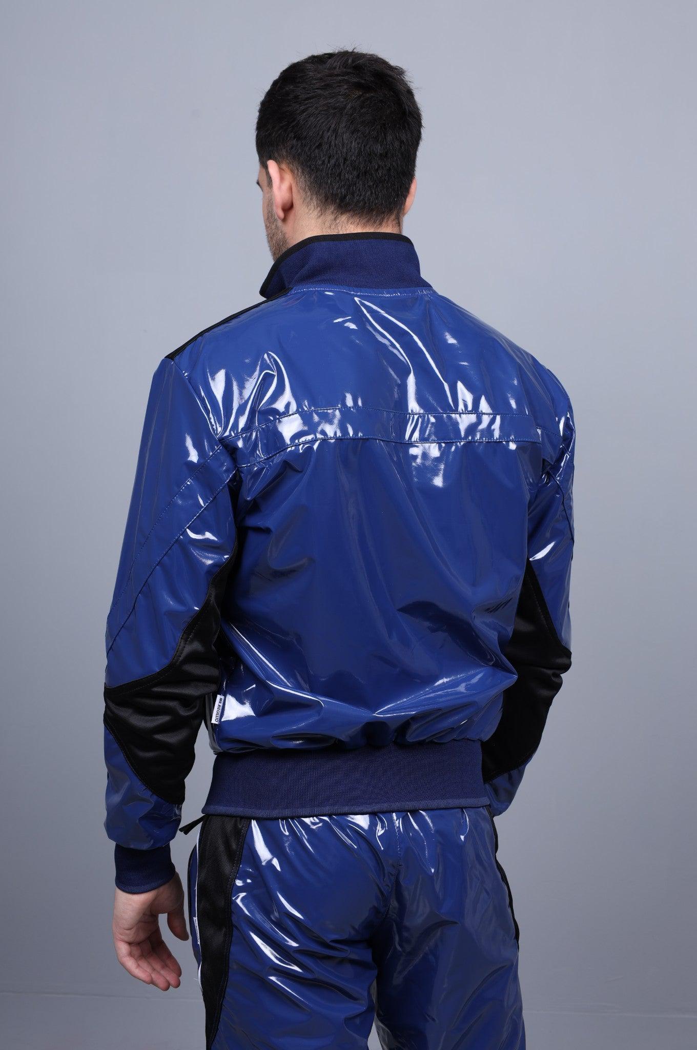 PVC 24 Tracksuit Jacket - Blue at MR. Riegillio