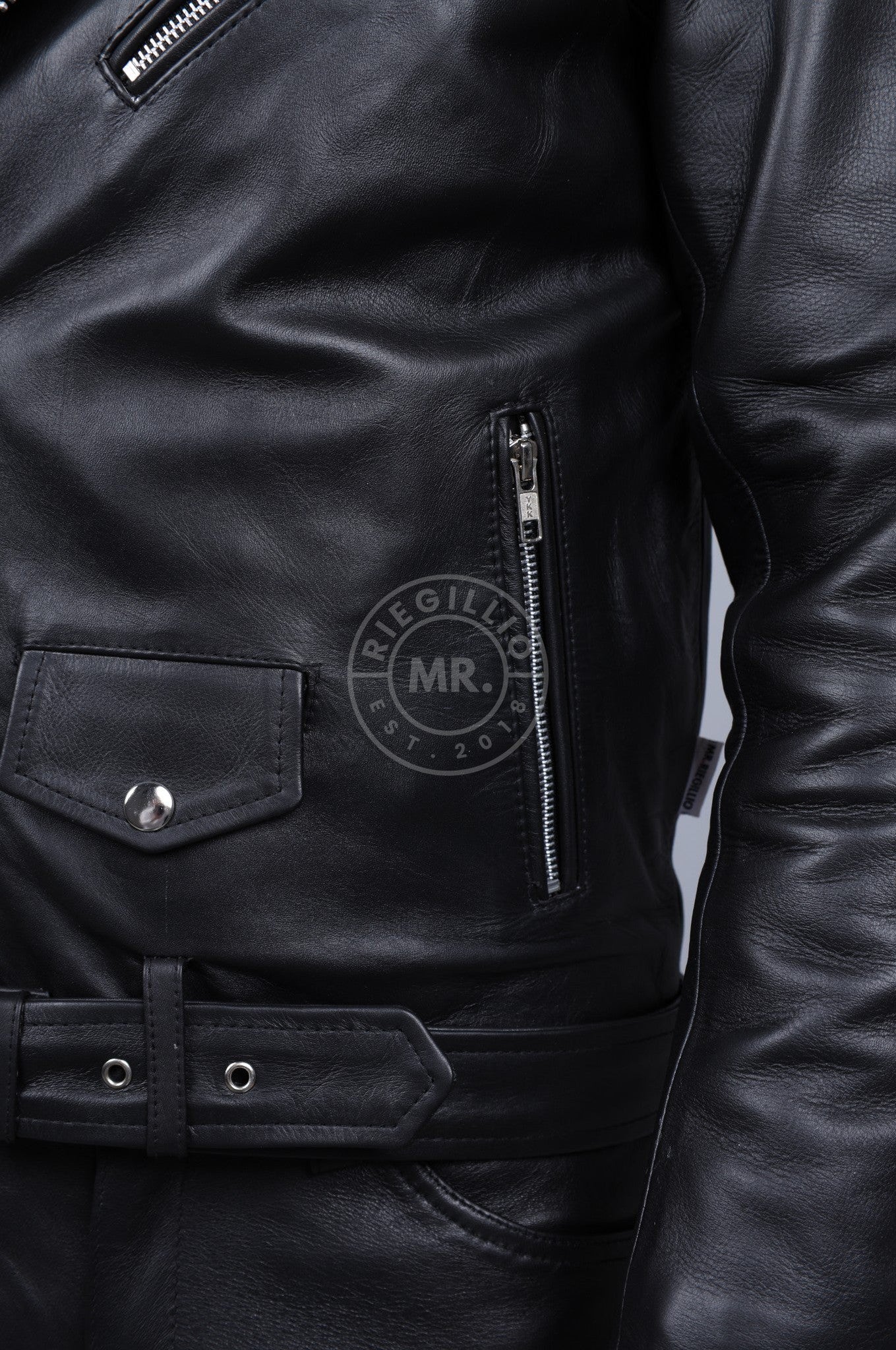 Leather Brando Jacket-at MR. Riegillio