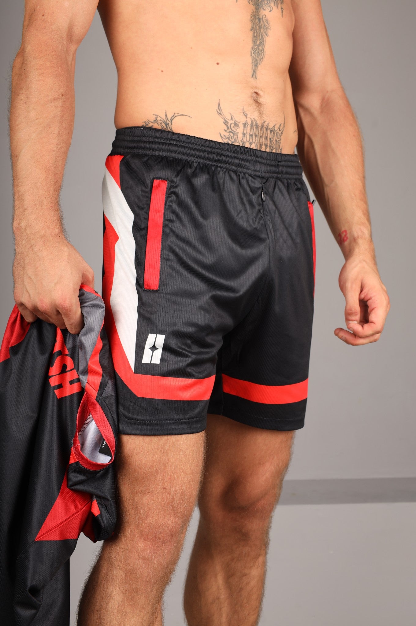 SNKRFTSH Sports Thru Zip Short SF24/7 - Red