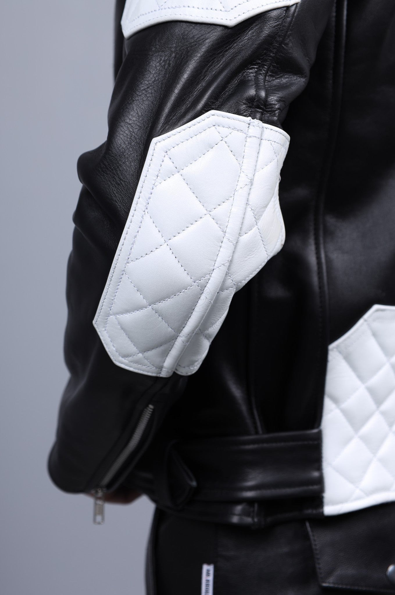 Leather Brando Jacket - White Padding at MR. Riegillio