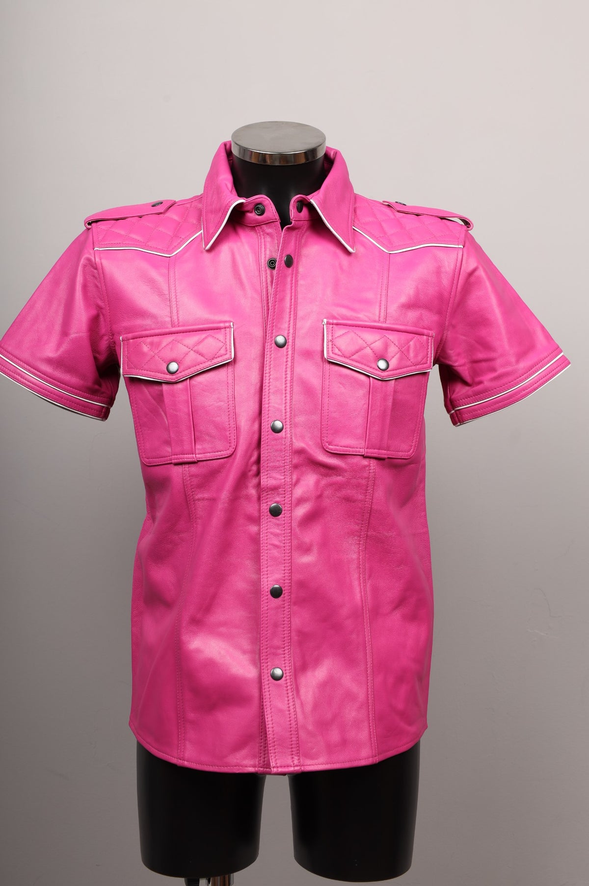 #018 Cowhide Leather Shirt