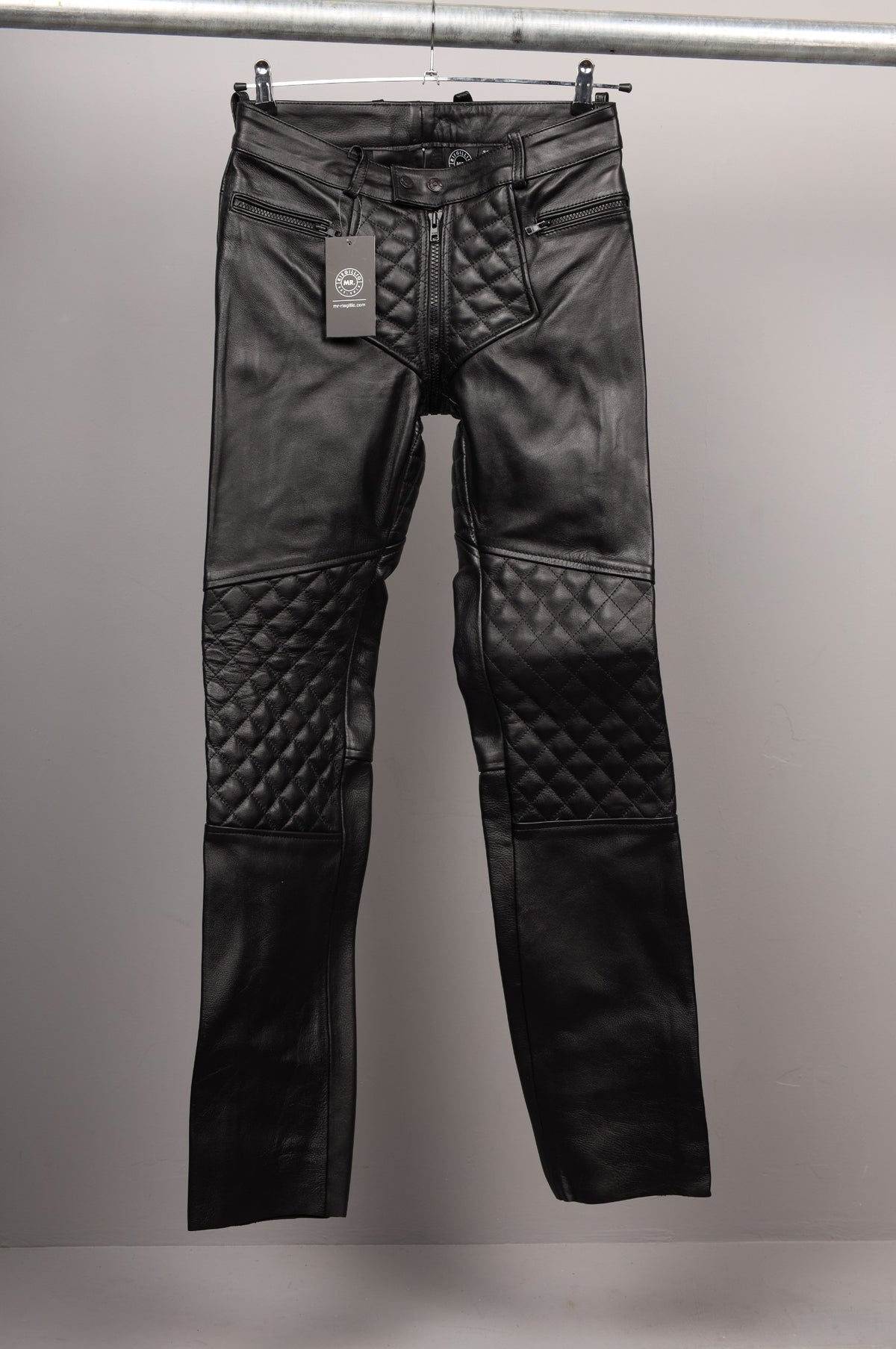 #022 Cowhide Leather Pants