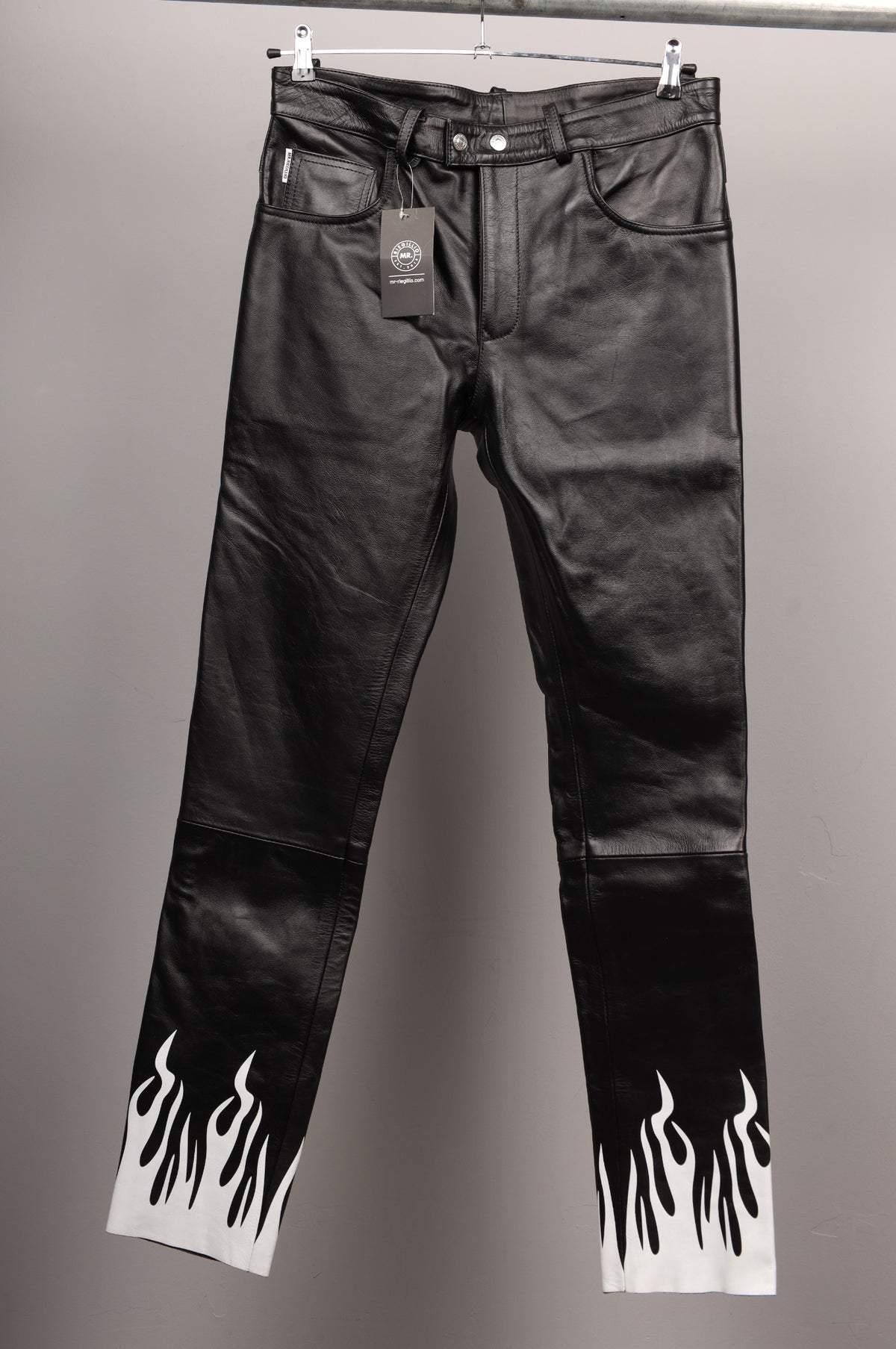 #041 Cowhide Leather Pants