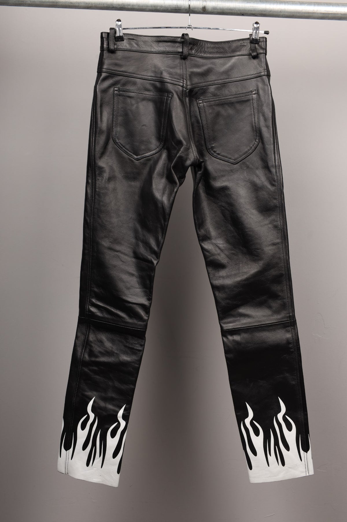 #041 Cowhide Leather Pants
