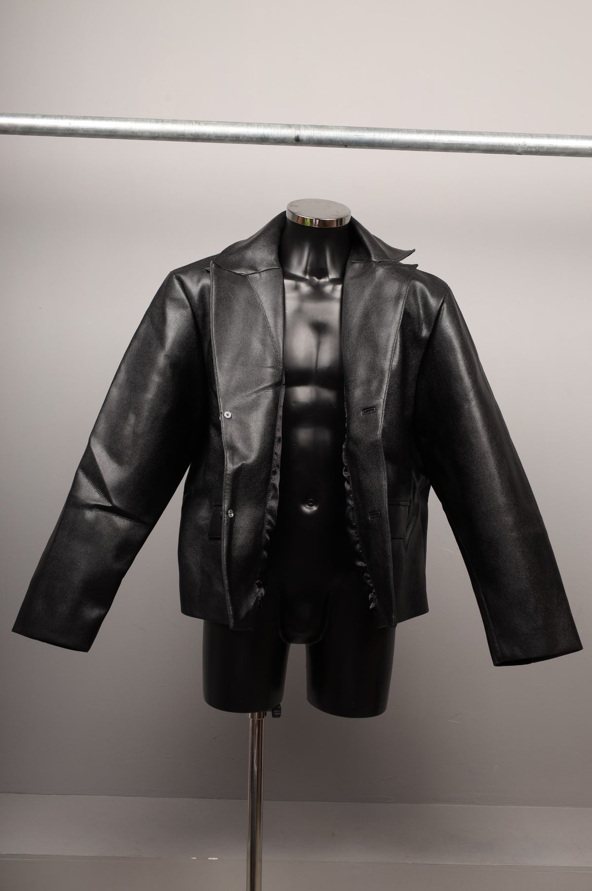 #042 FAUX Leather Jacket