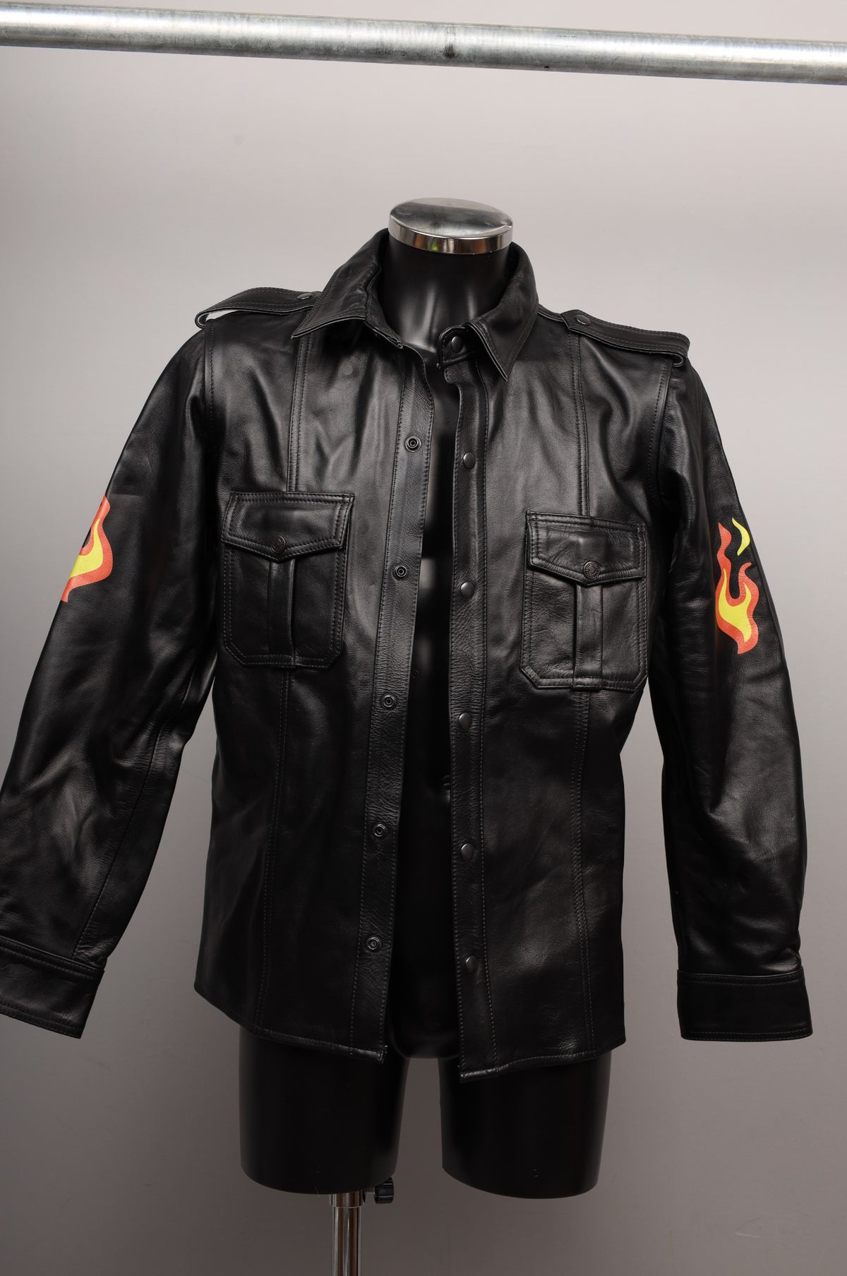 #052 Cowhide Leather Shirt