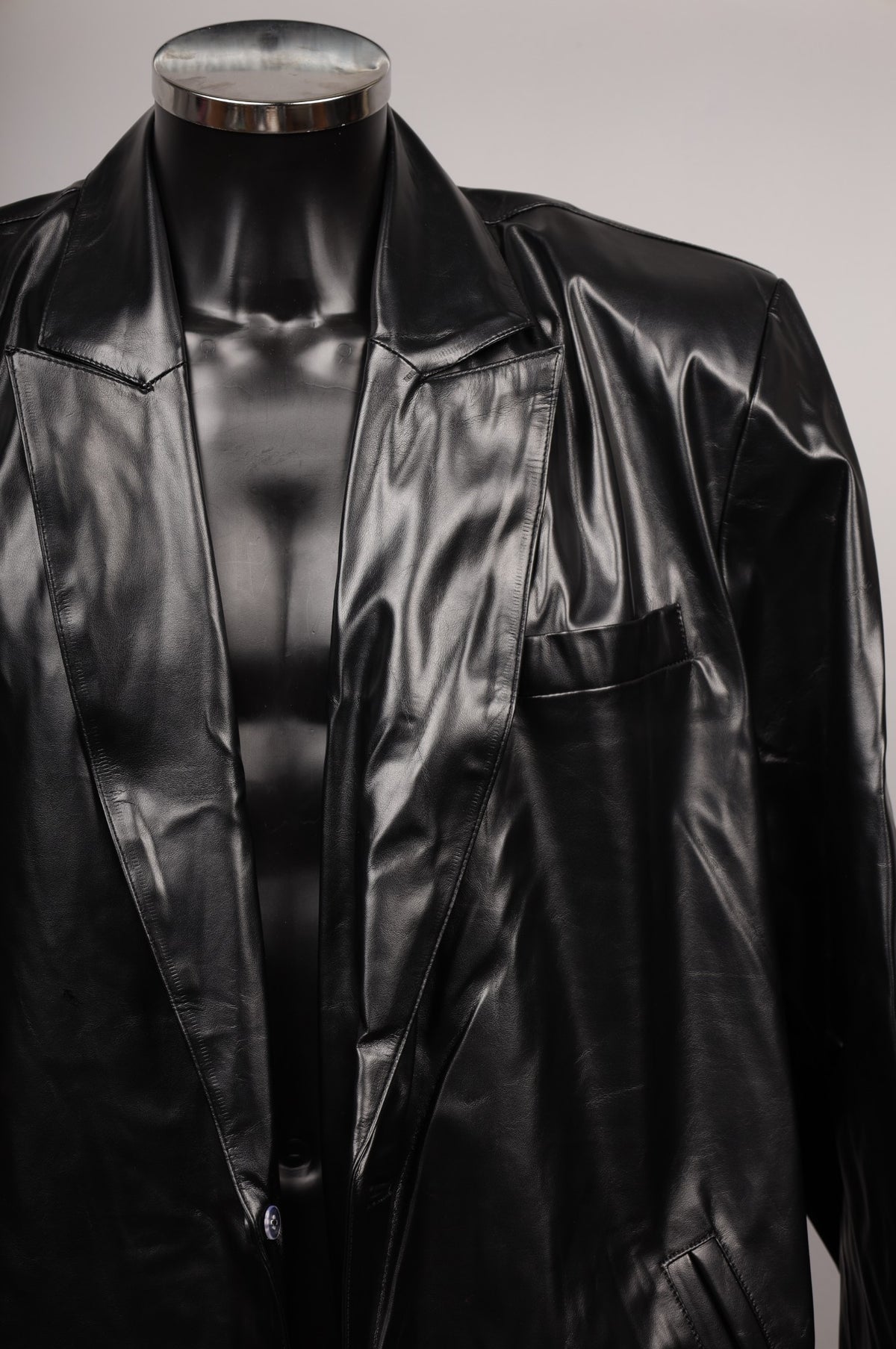 #054 FAUX Leather Jacket