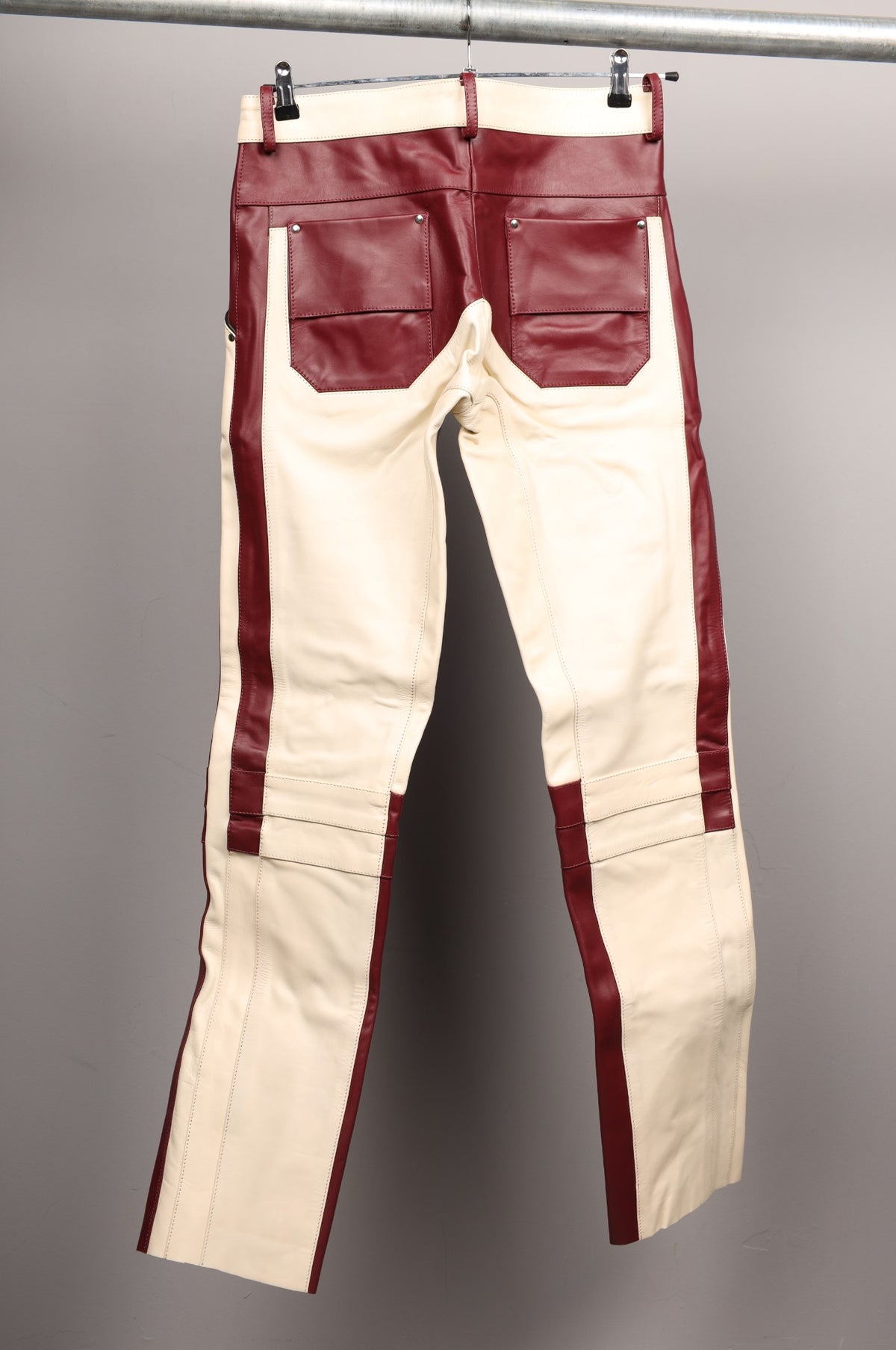 #058 Cowhide Leather Pants
