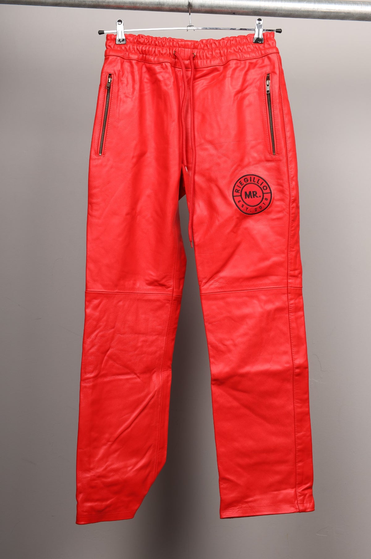 #084 Cowhide Leather Pants