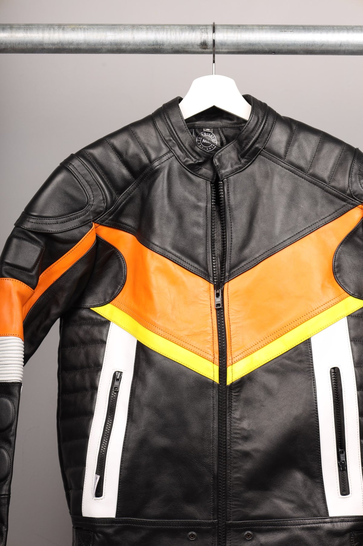 #104 Cowhide Leather Jacket
