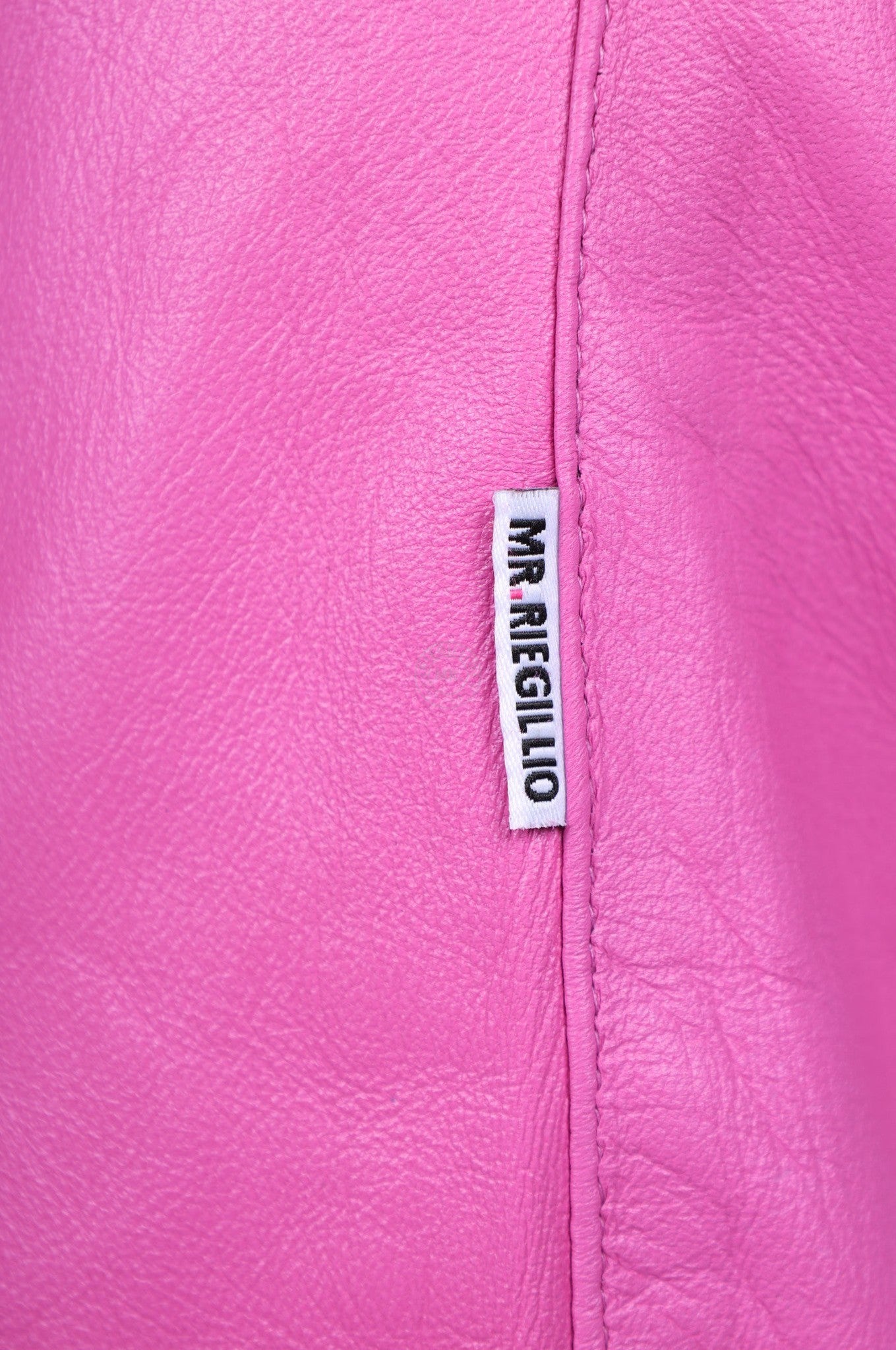 Bright Pink Leather Tank Top at MR. Riegillio