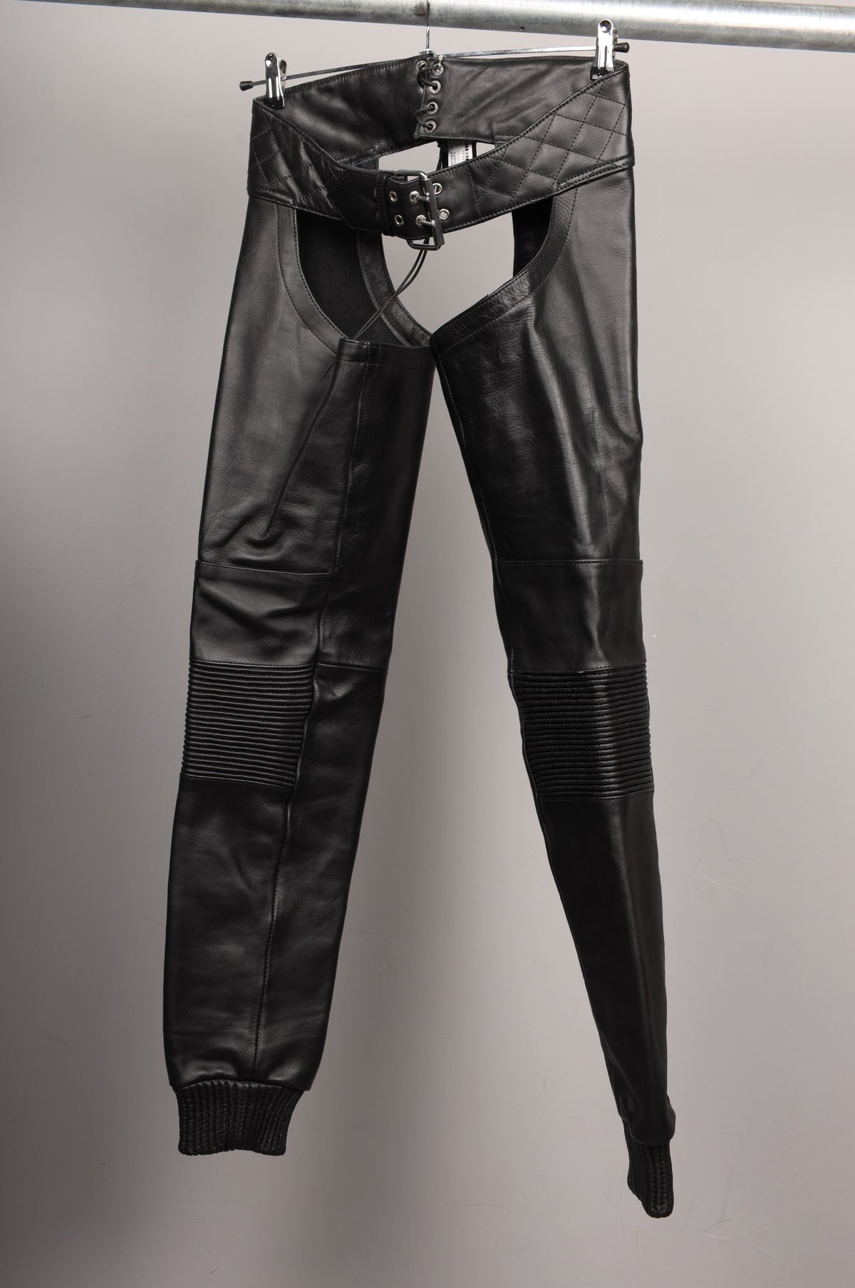 #146 Cowhide Leather Pants
