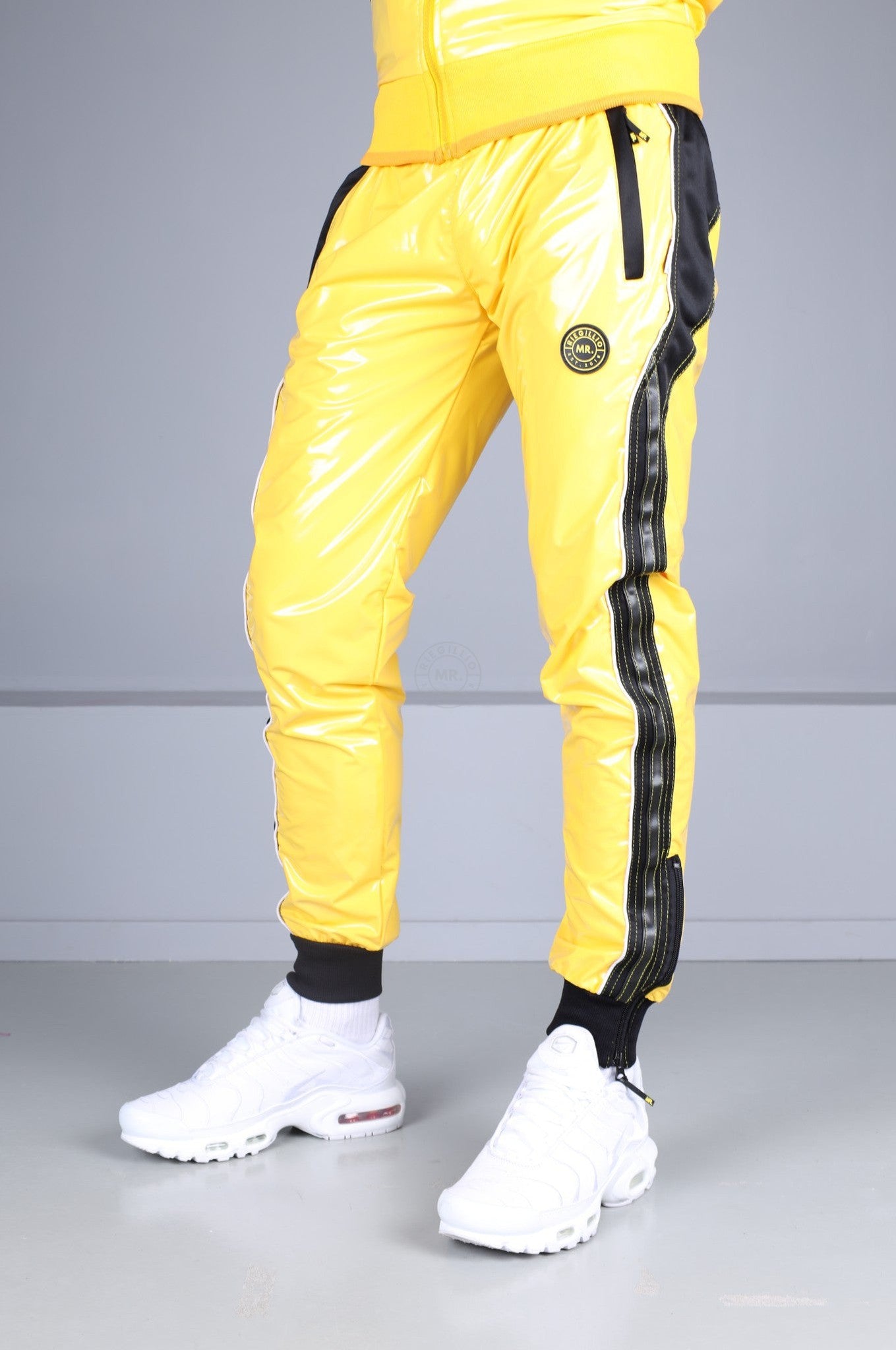 PVC 24 Tracksuit Pants – Yellow at MR. Riegillio