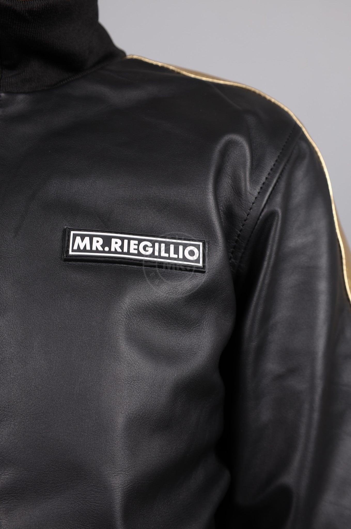 Leather Tracksuit Jacket - PODI - Gold at MR. Riegillio