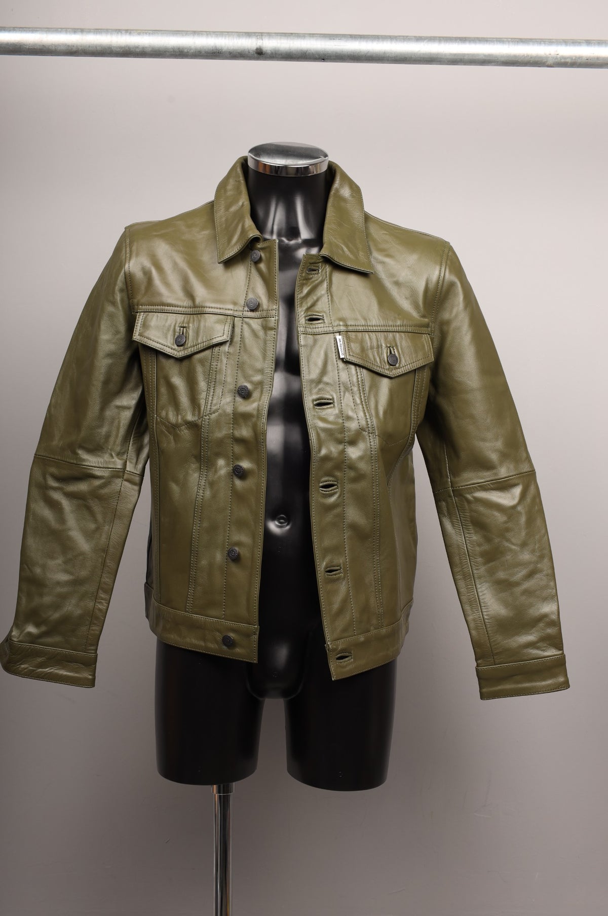#228 Cowhide Leather Jacket