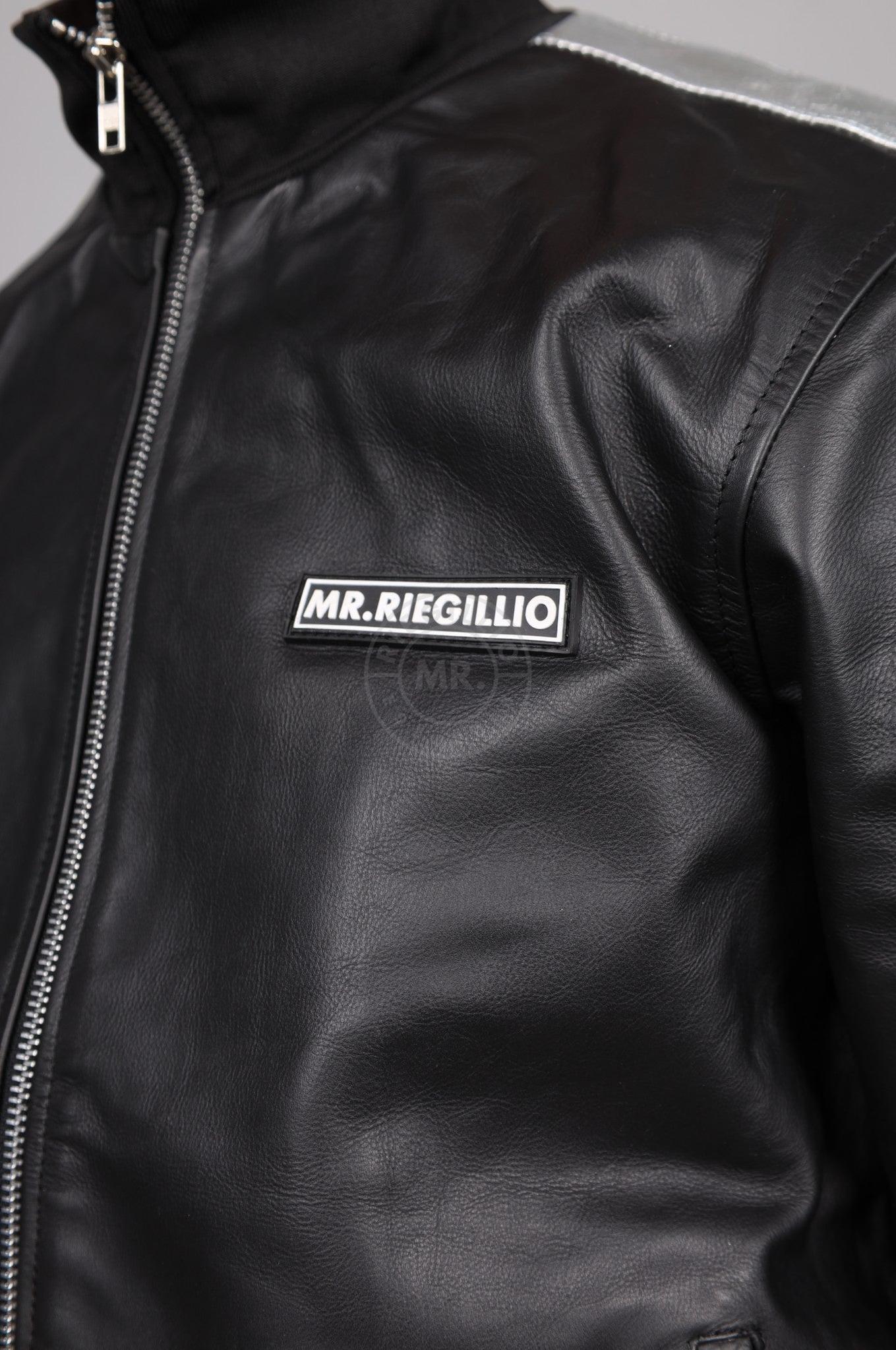 Leather Tracksuit Jacket - PODI - Silver at MR. Riegillio