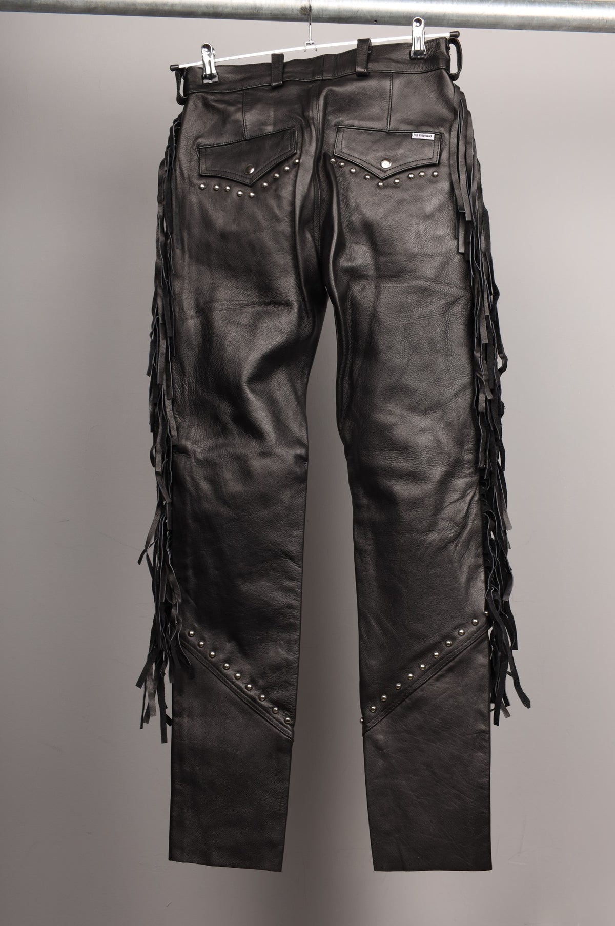 #323 Cowhide Leather Pants