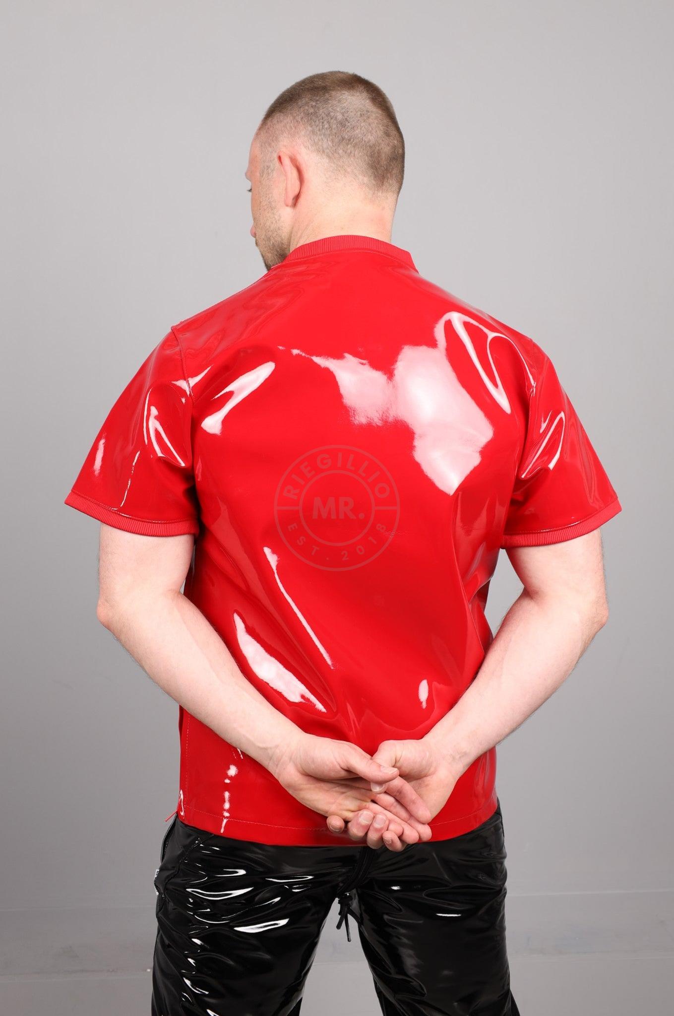 SNKRFTSH Red PVC T-Shirt at MR. Riegillio