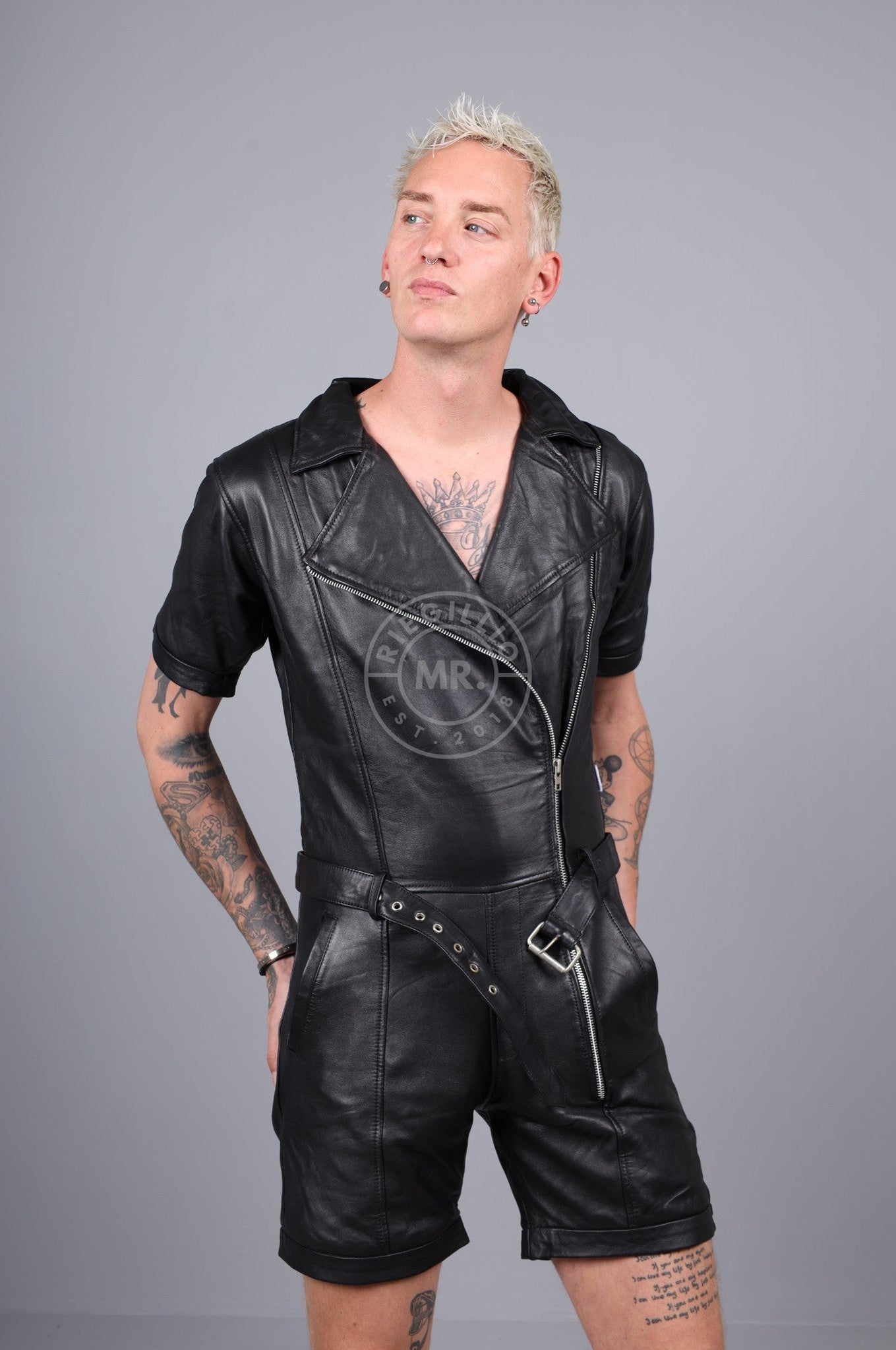 Black Leather Biker Body at MR. Riegillio