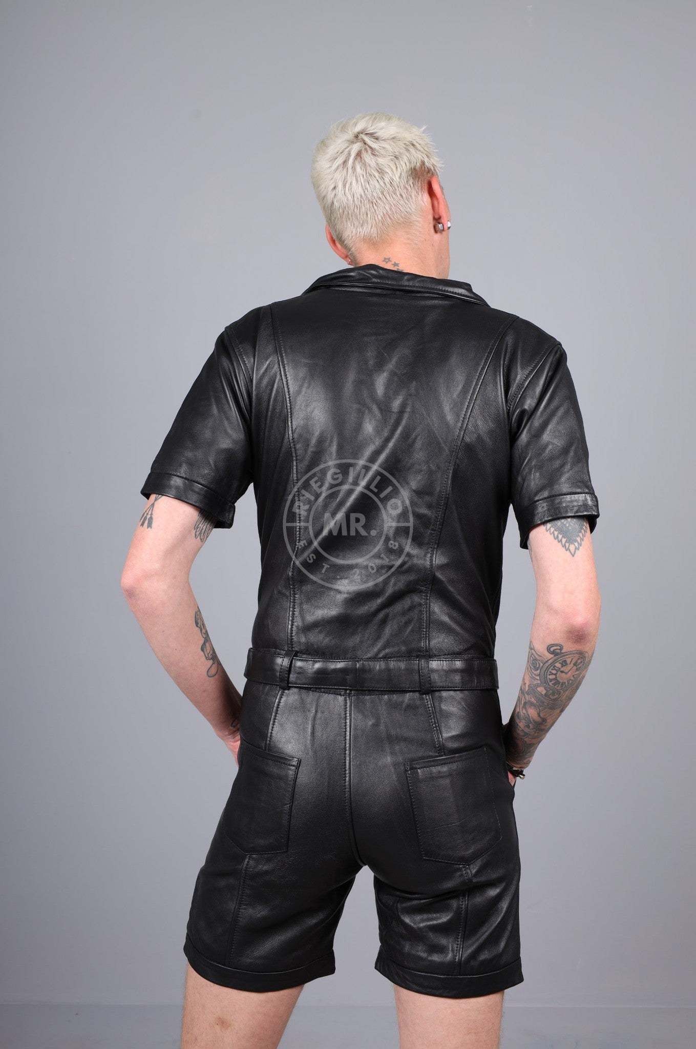 Black Leather Biker Body at MR. Riegillio