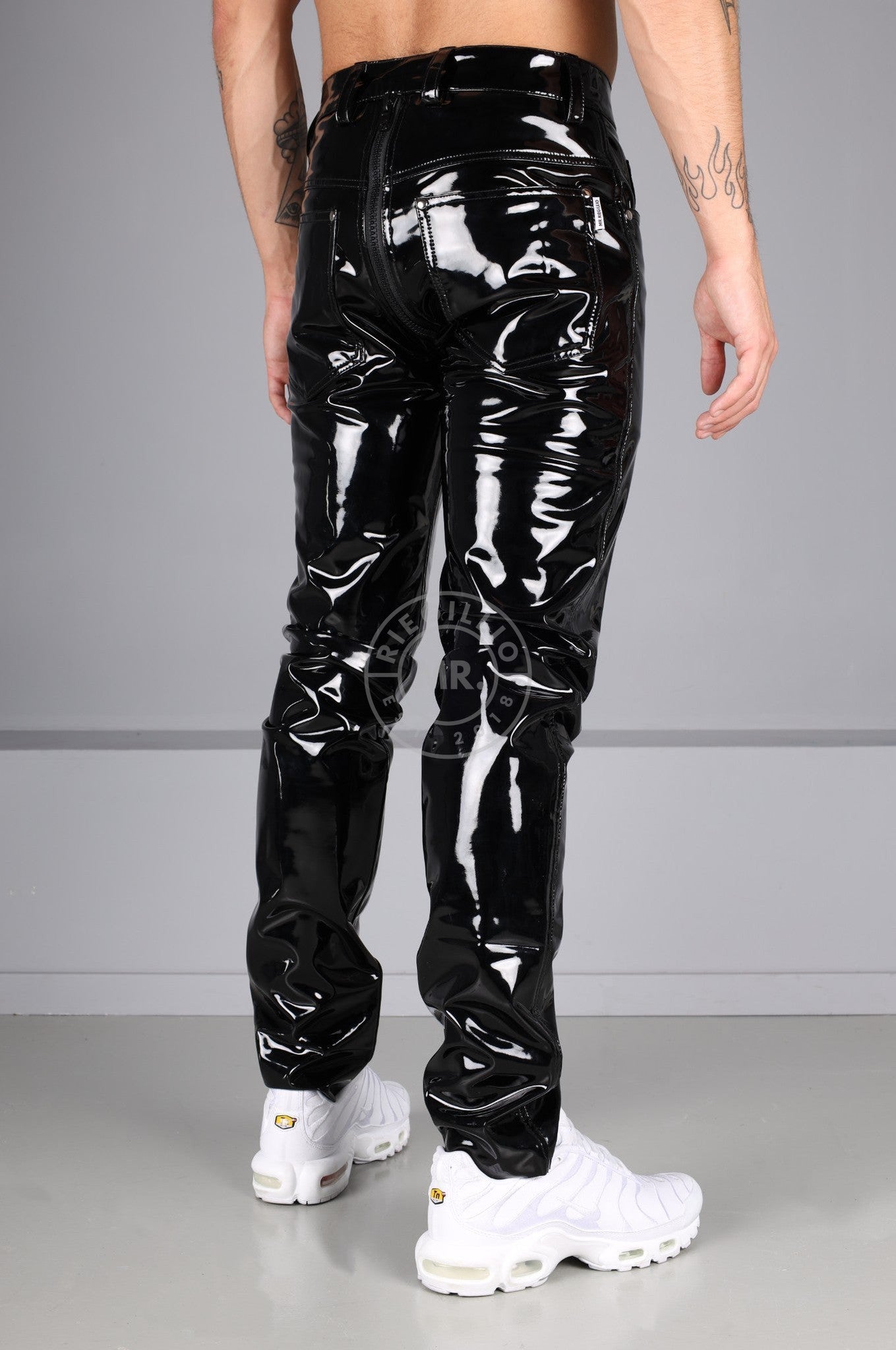 Black PVC Pants - Thru Zip at MR. Riegillio