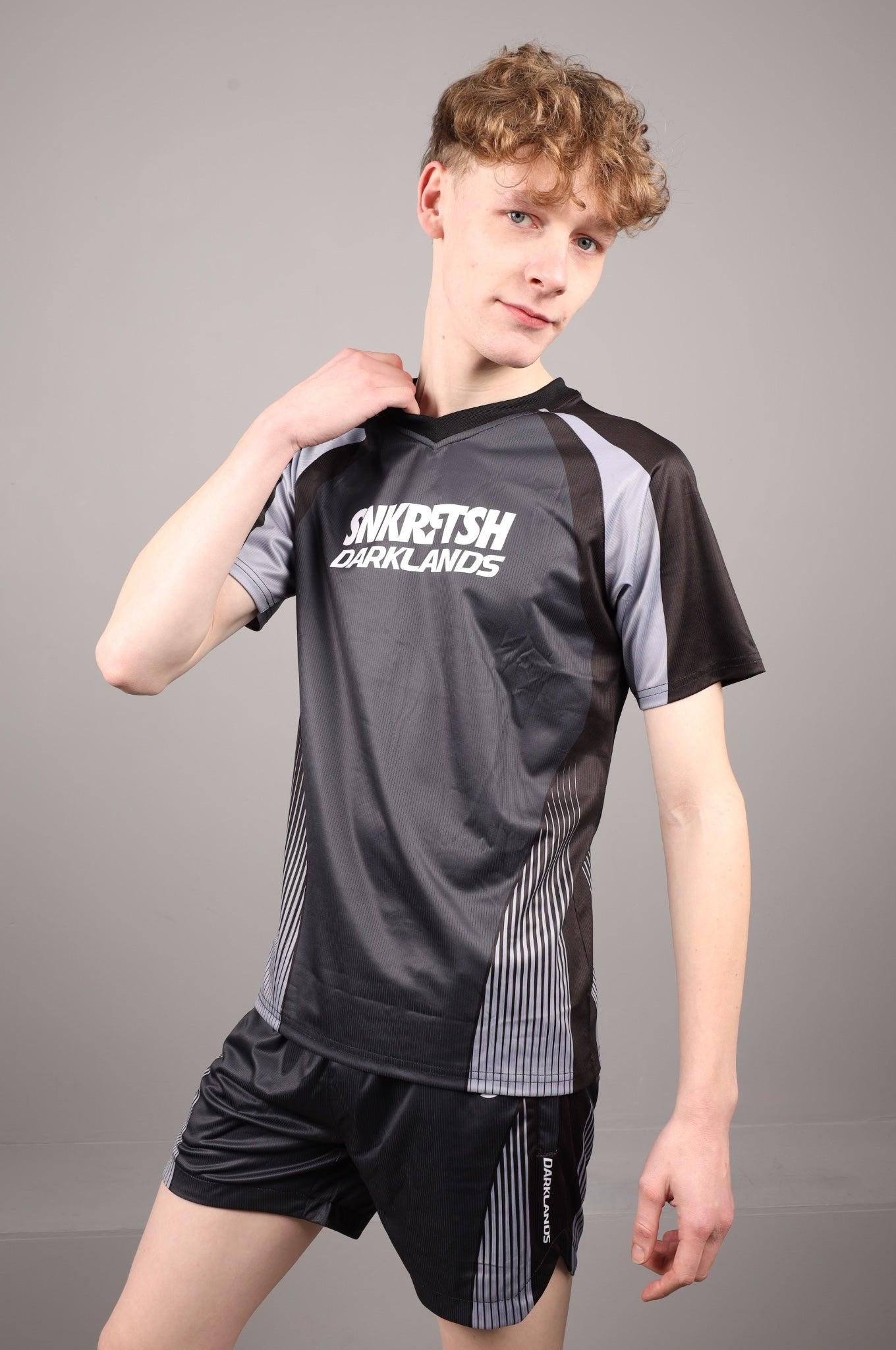 SNKRFTSH x DARKLANDS Sports Shorts at MR. Riegillio