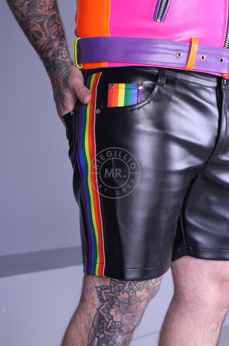 Black MR. 5 Pocket Short - PROUD at MR. Riegillio