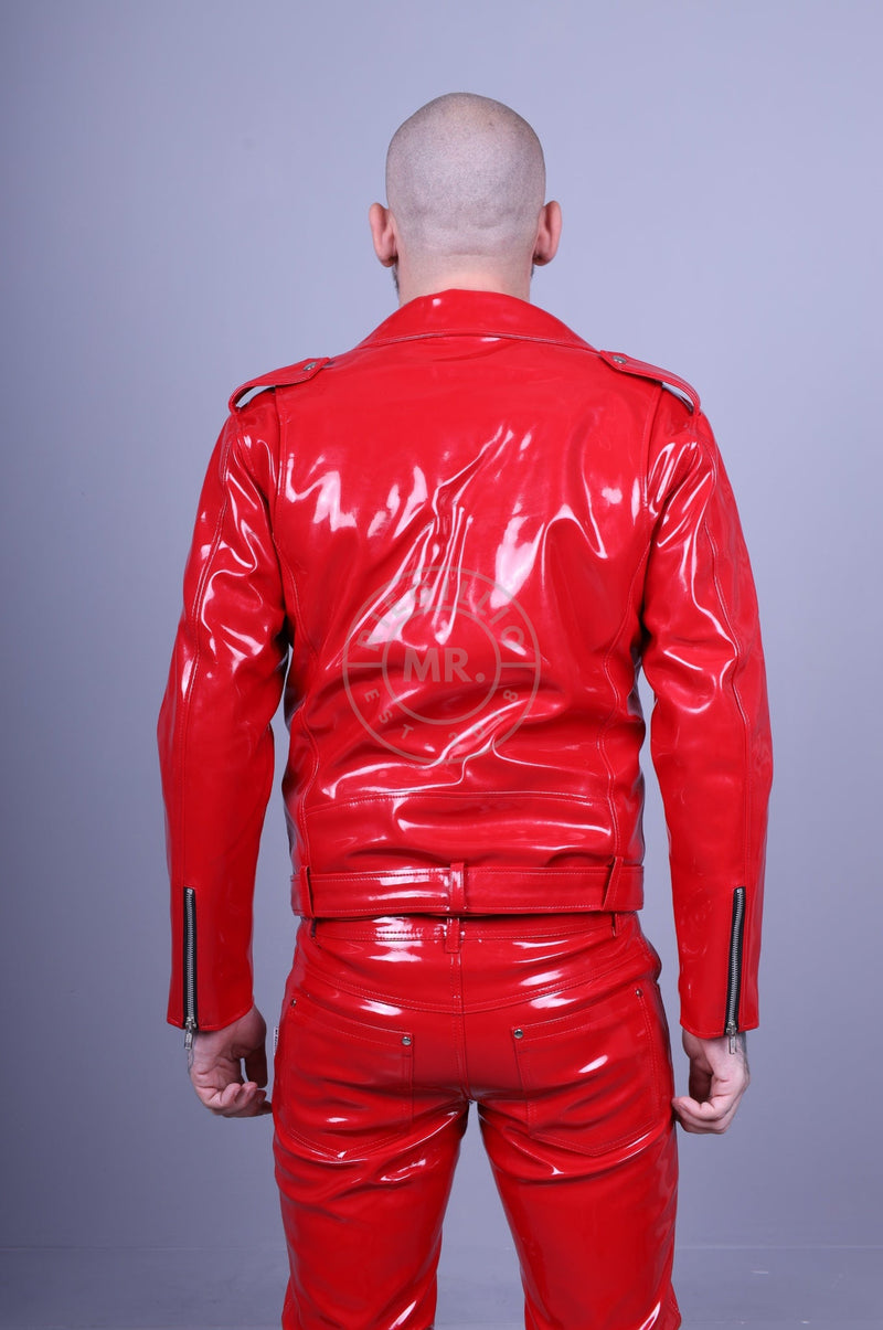 Red PVC Brando Jacket at MR. Riegillio