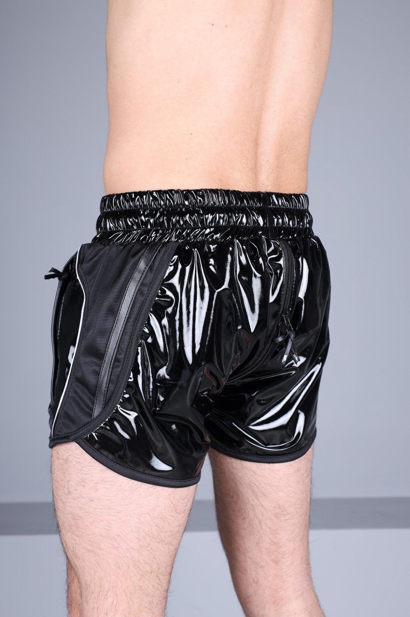 PVC 24 Mini Short Thru Zip – Black at MR. Riegillio