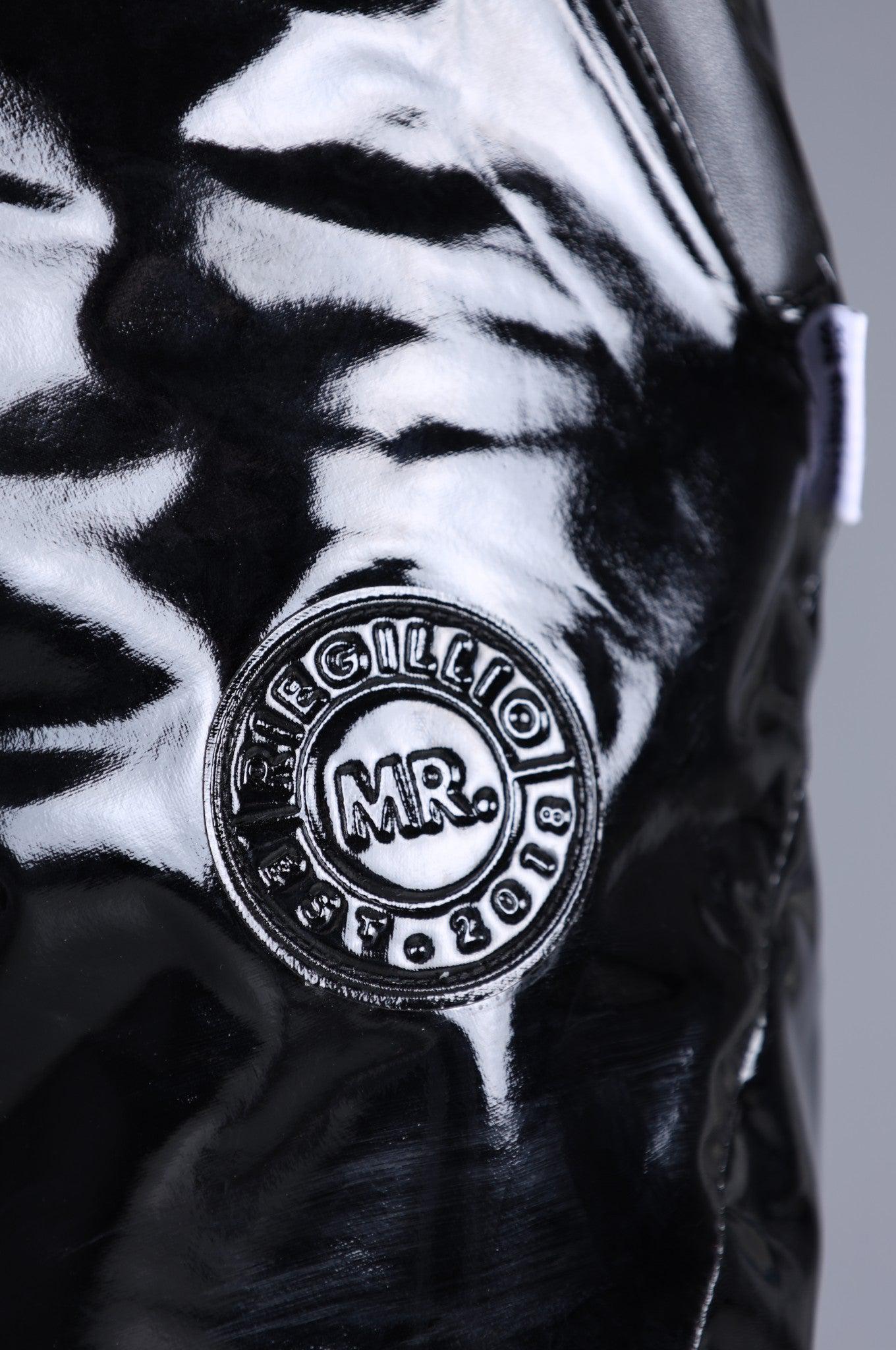 PVC 24 Tracksuit Pants Thru Zip - Black at MR. Riegillio