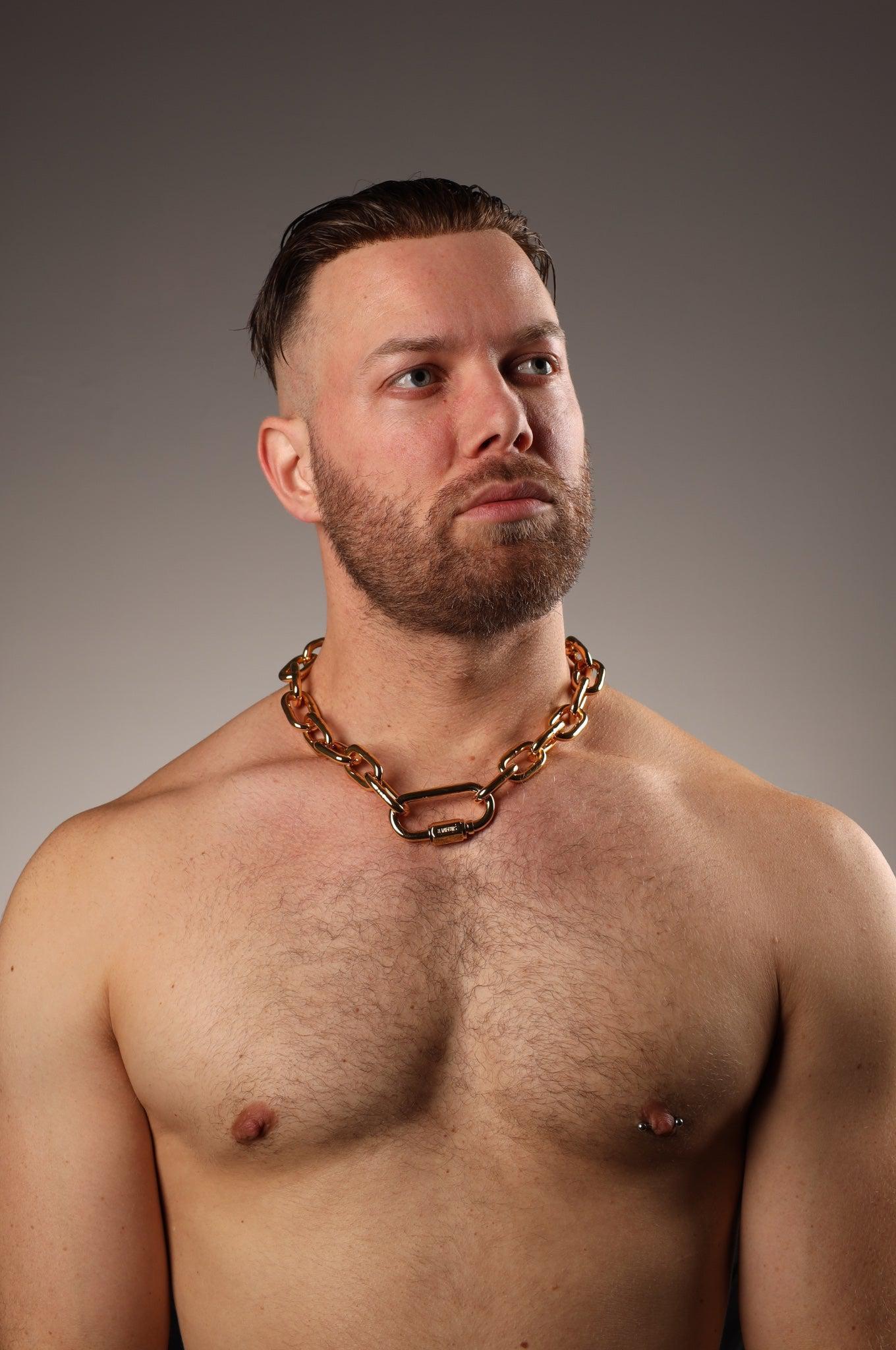 SIRAINER Chain Collar - Gold at MR. Riegillio