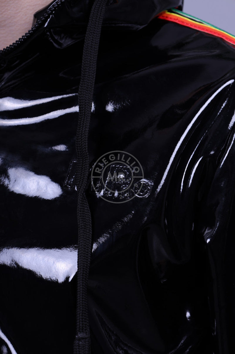 Black PVC Tracksuit Jacket - PROUD at MR. Riegillio