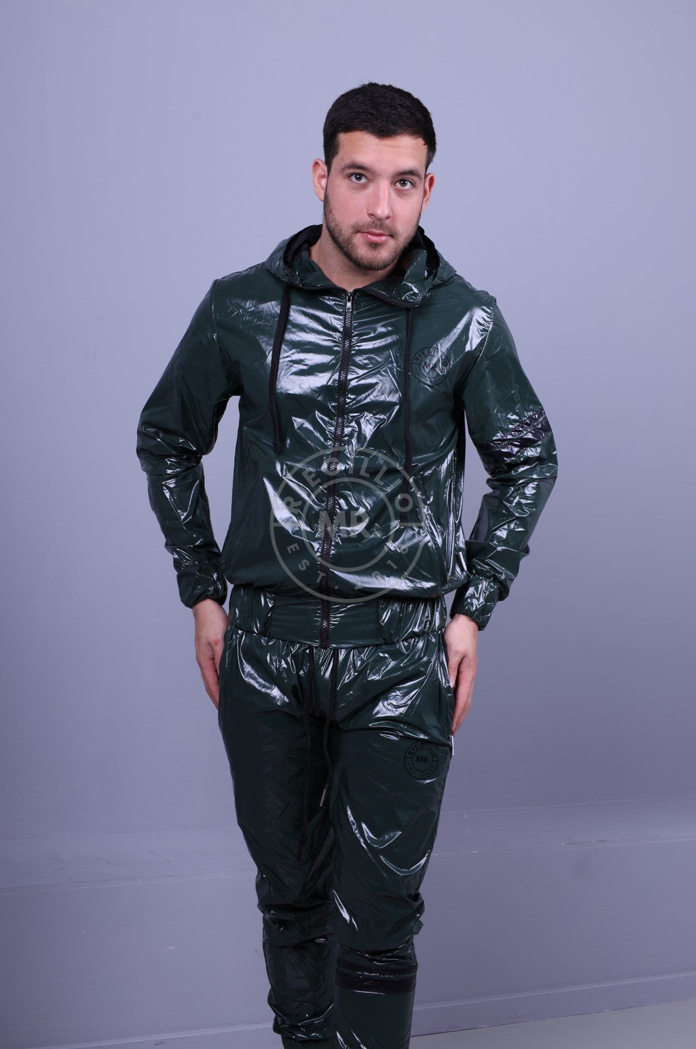 Shiny 2025 nylon tracksuit