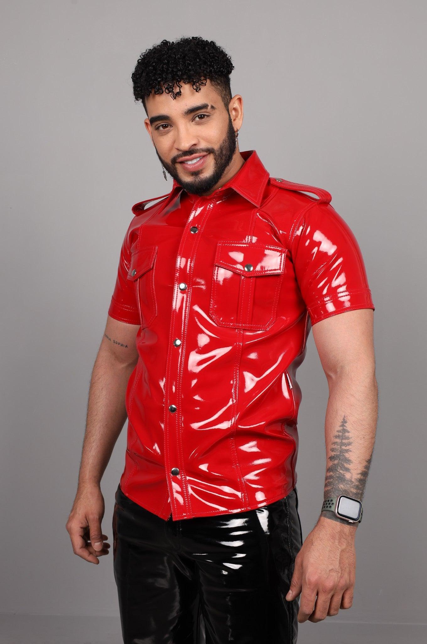 Red PVC Shirt at MR. Riegillio