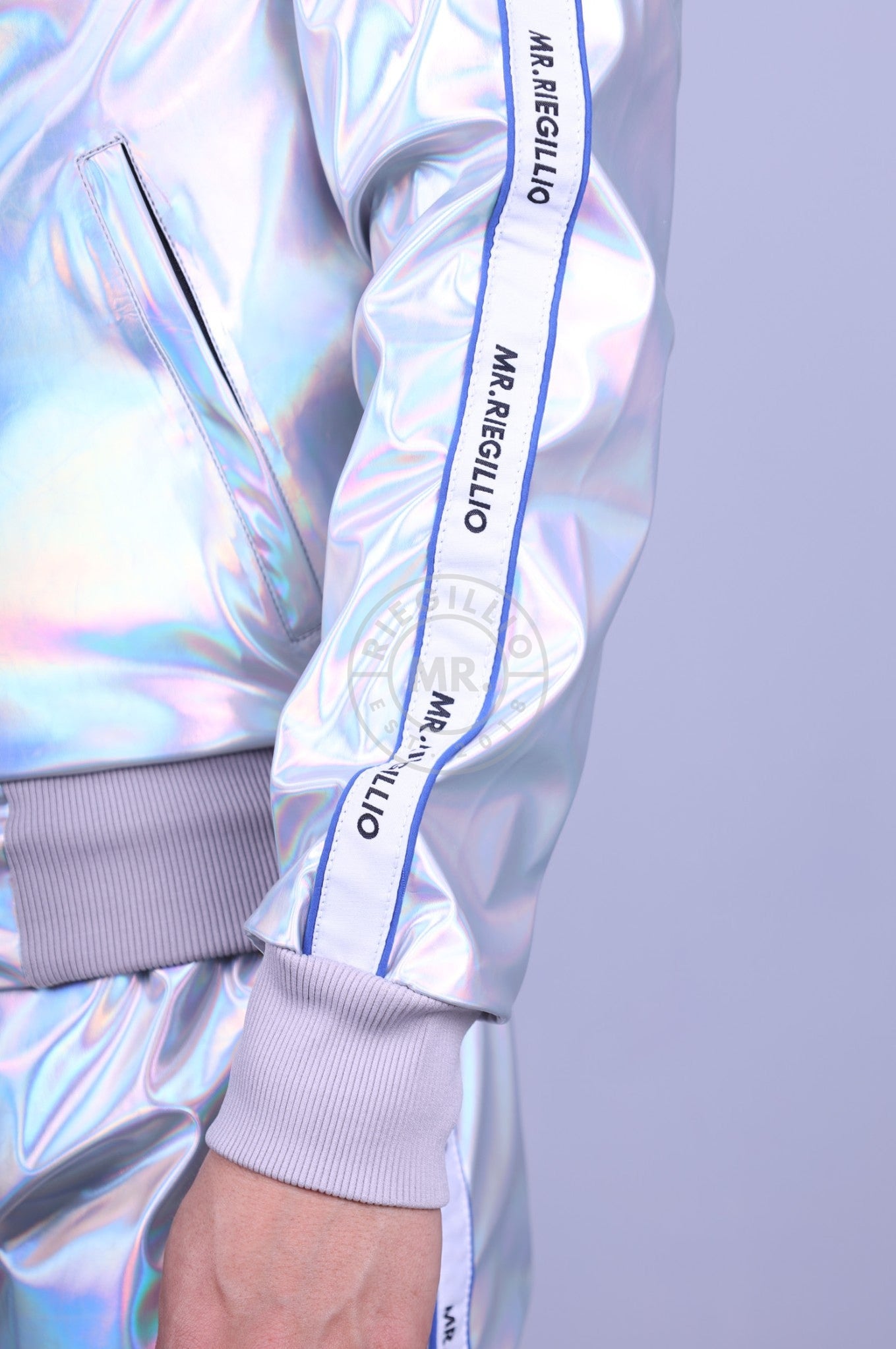 Holographic Tracksuit Jacket-at MR. Riegillio