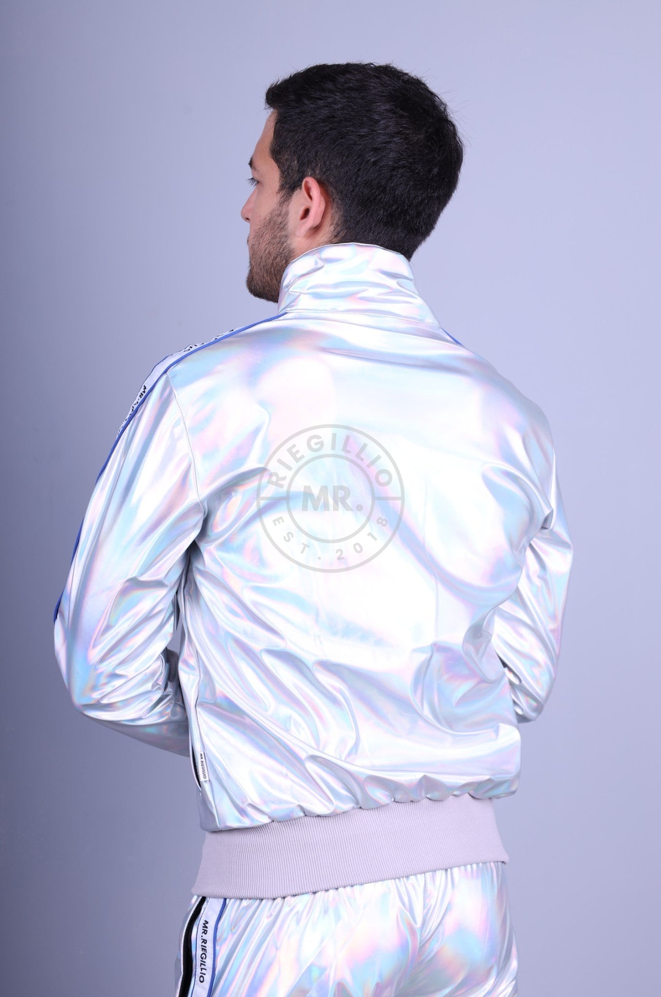 Holographic Tracksuit Jacket-at MR. Riegillio