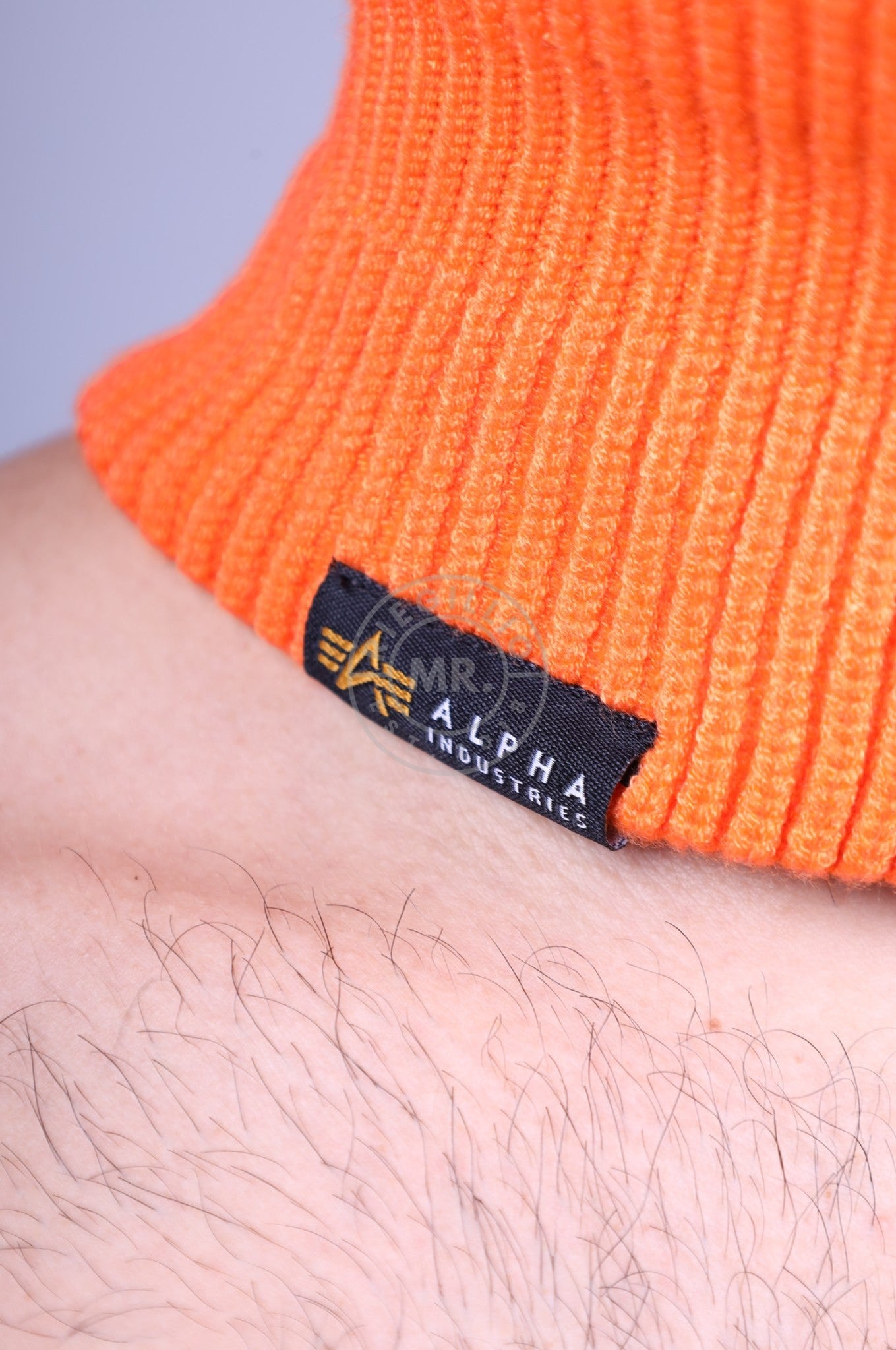 Alpha Industries Label Balaclava - Alpha Orange at MR. Riegillio