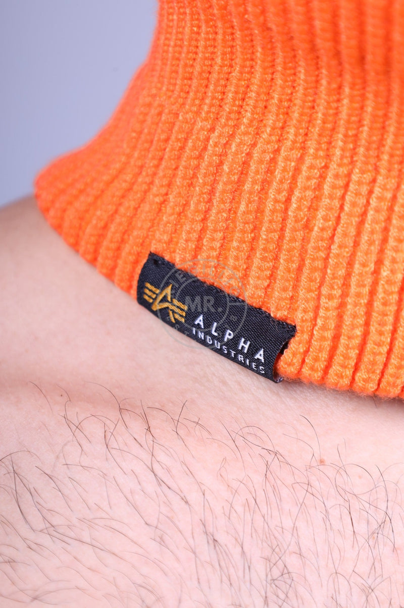 Alpha Industries Label Balaclava - Alpha Orange