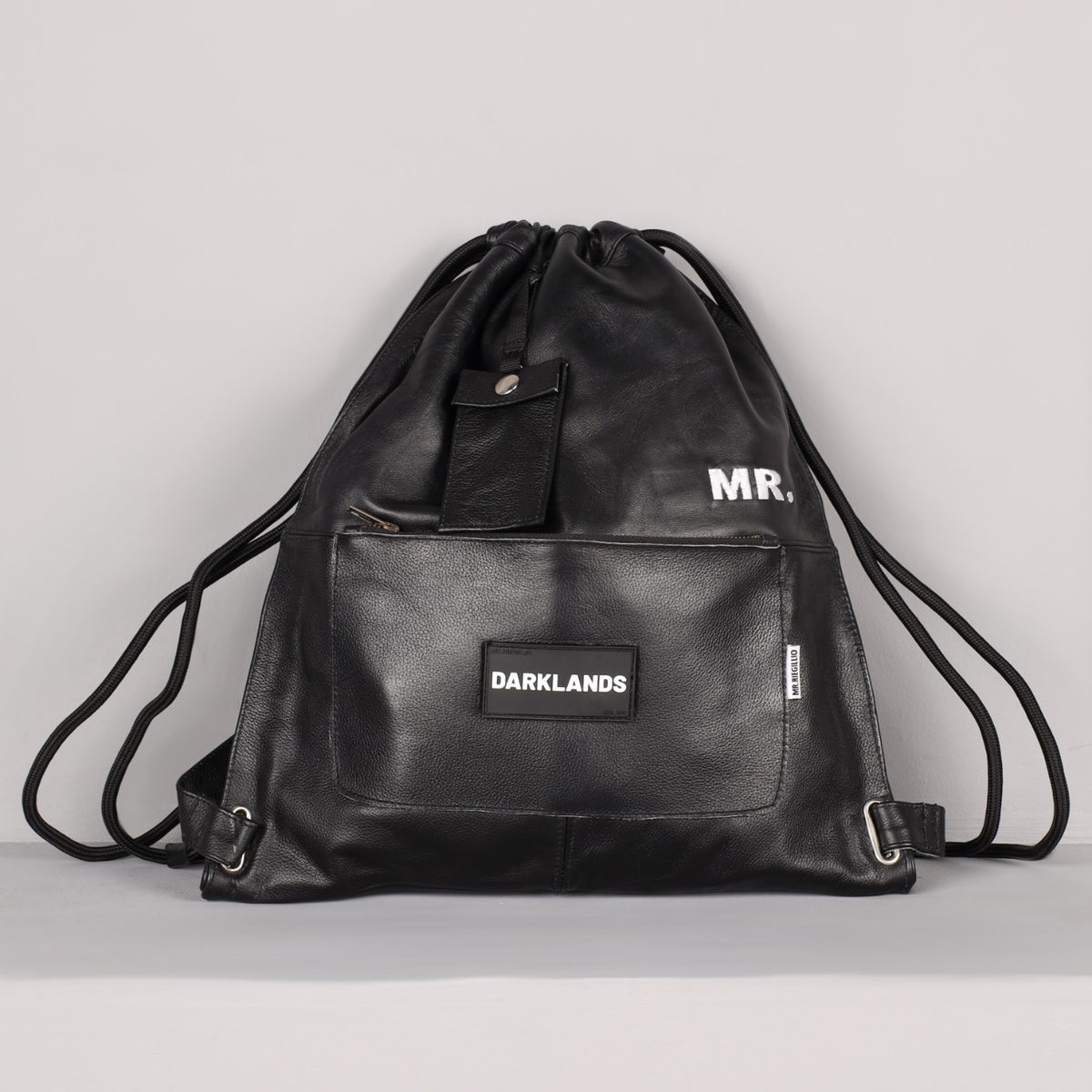 Leather Backpack Full Black