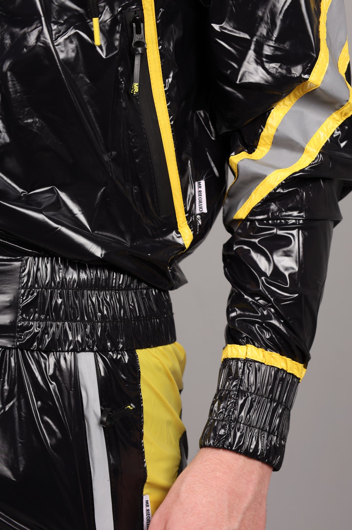 Shiny Nylon BASE Trainingsjacke - Gelb