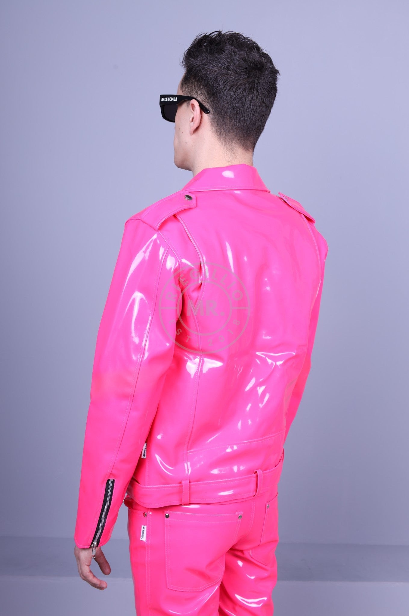 Pink PVC Brando Jacket at MR. Riegillio