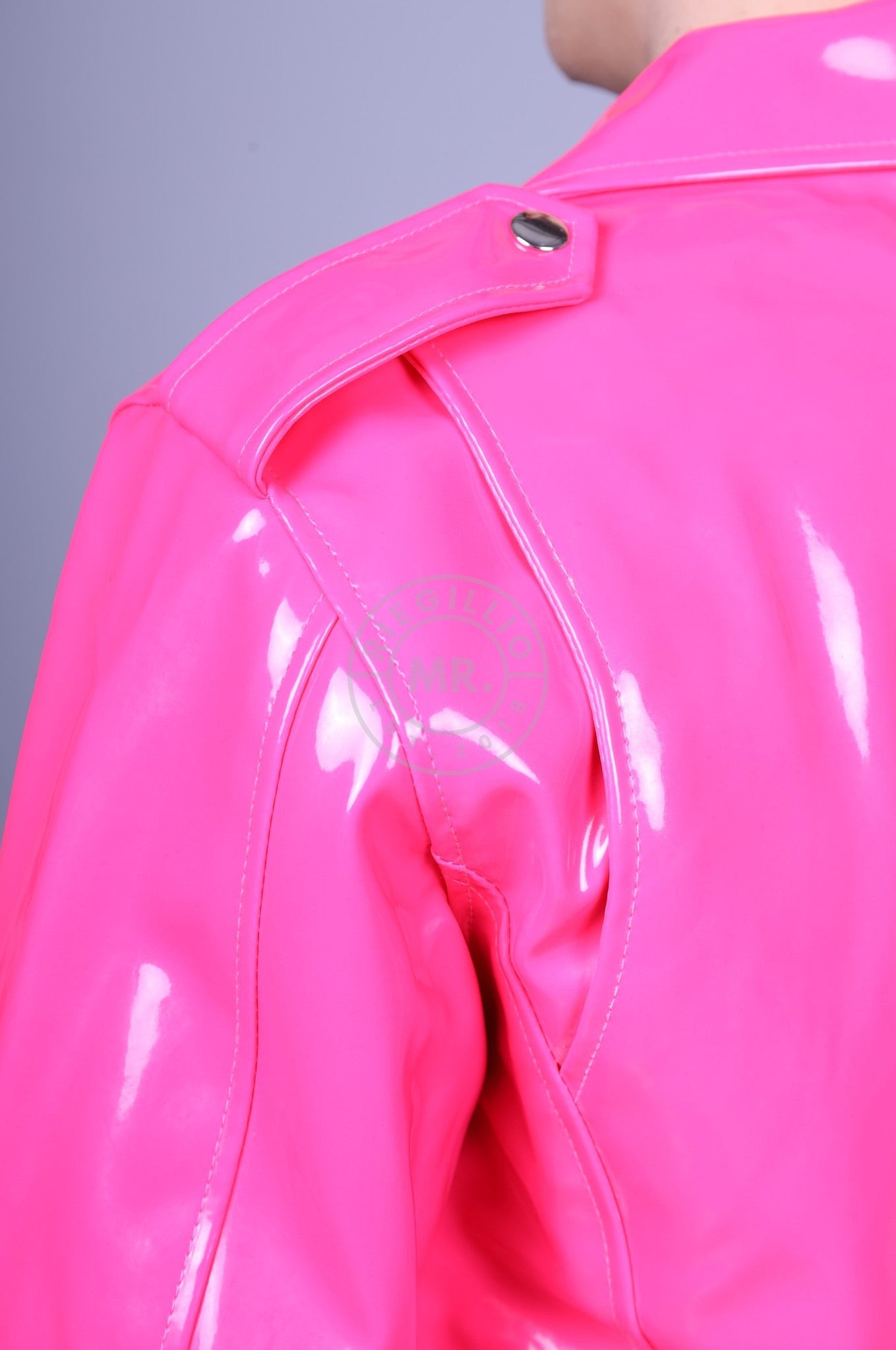 Pink pvc sale coat