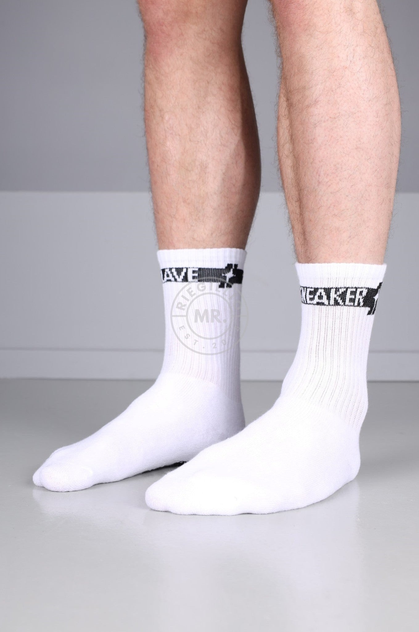 SNKRFTSH SNEAKER SLAVE Socks at MR. Riegillio