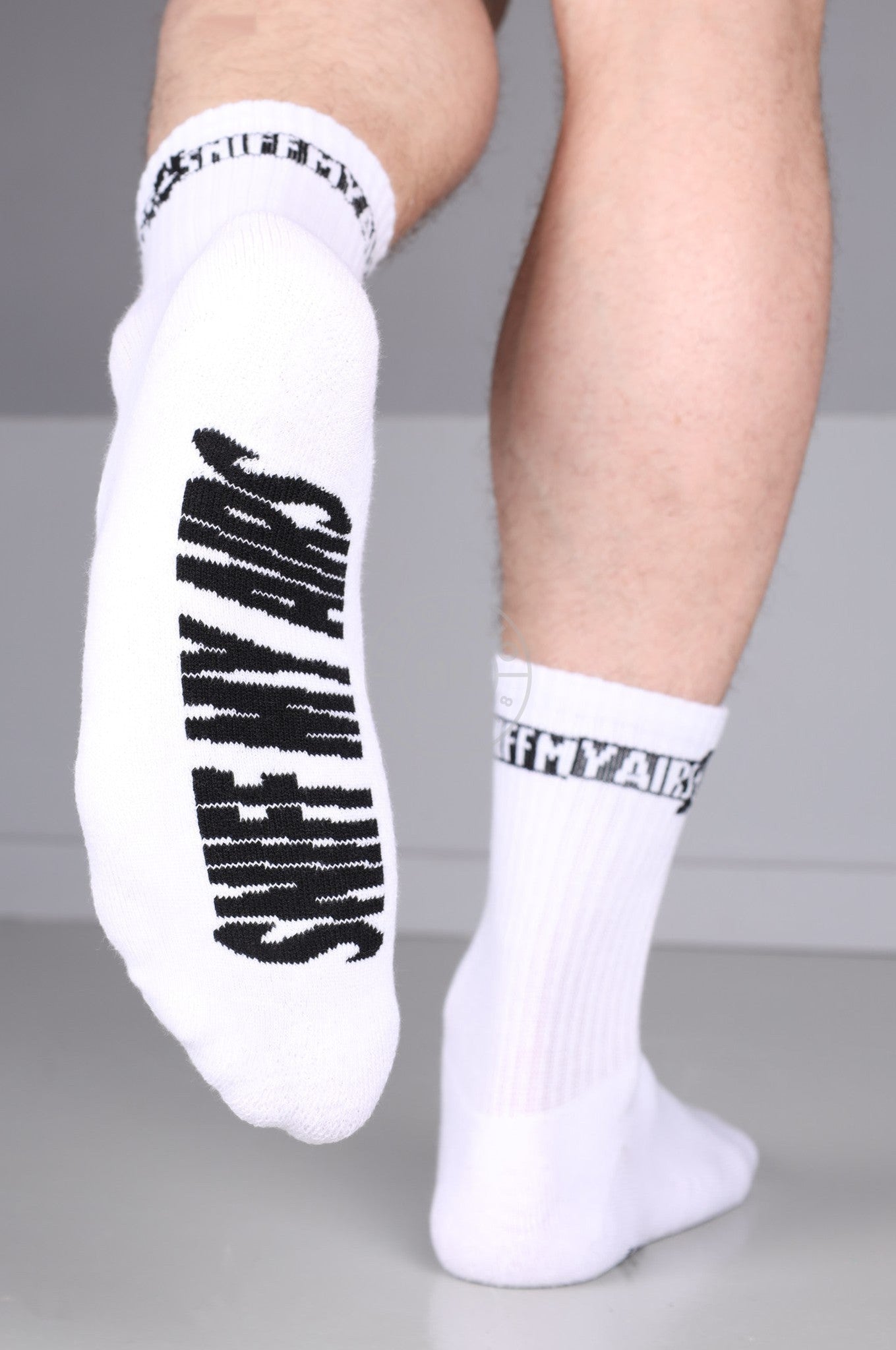 SNKRFTSH SNIFF MY AIRS Socks at MR. Riegillio