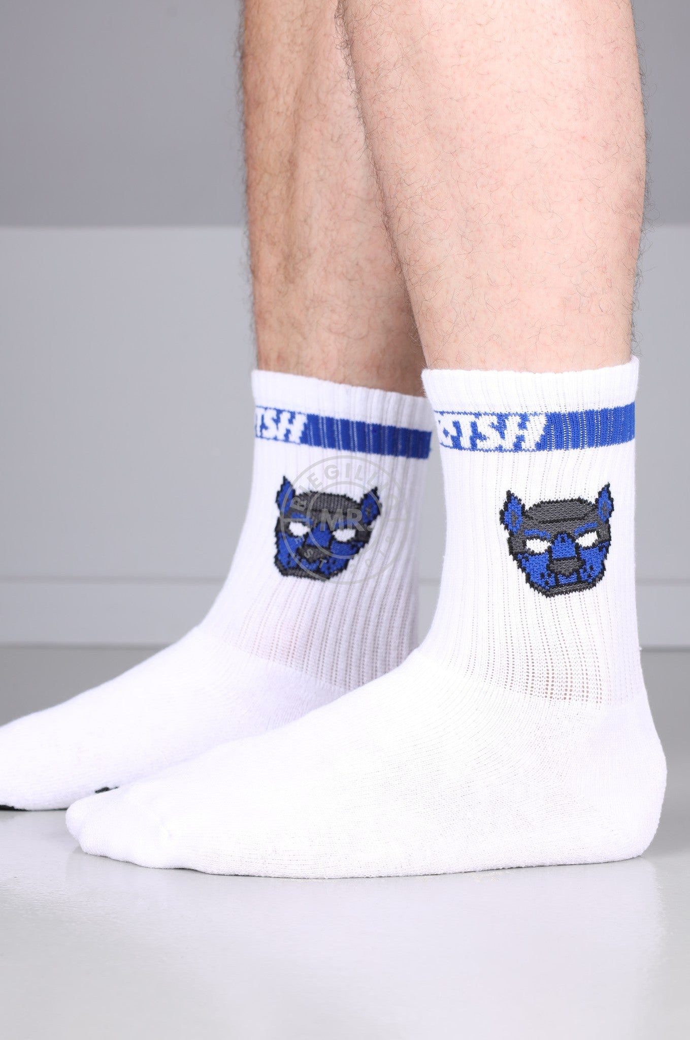 SNKRFTSH PUPPY SOCKS - BLUE at MR. Riegillio