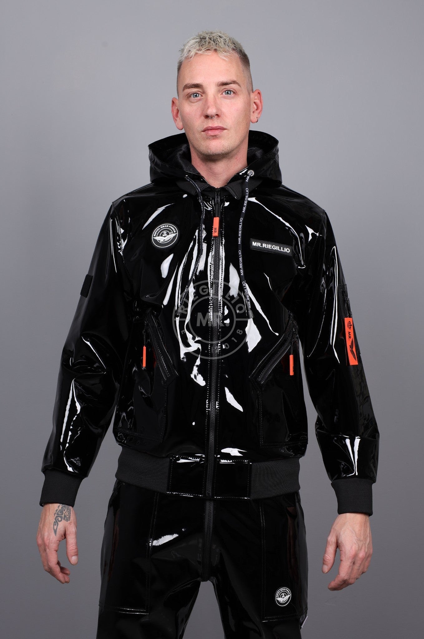 PVC Flight Tracksuit Jacket at MR. Riegillio