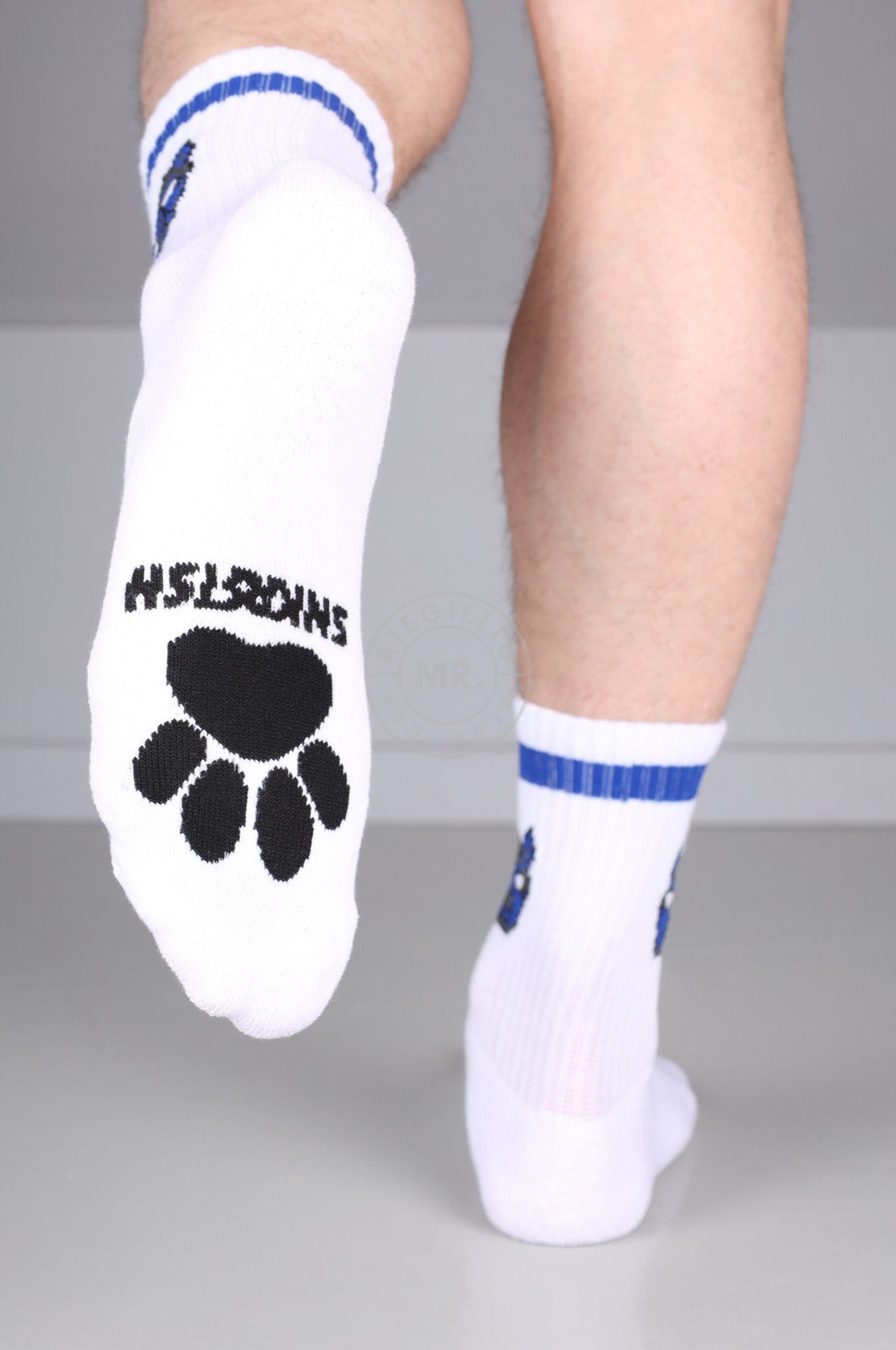 SNKRFTSH PUPPY SOCKS - BLUE at MR. Riegillio