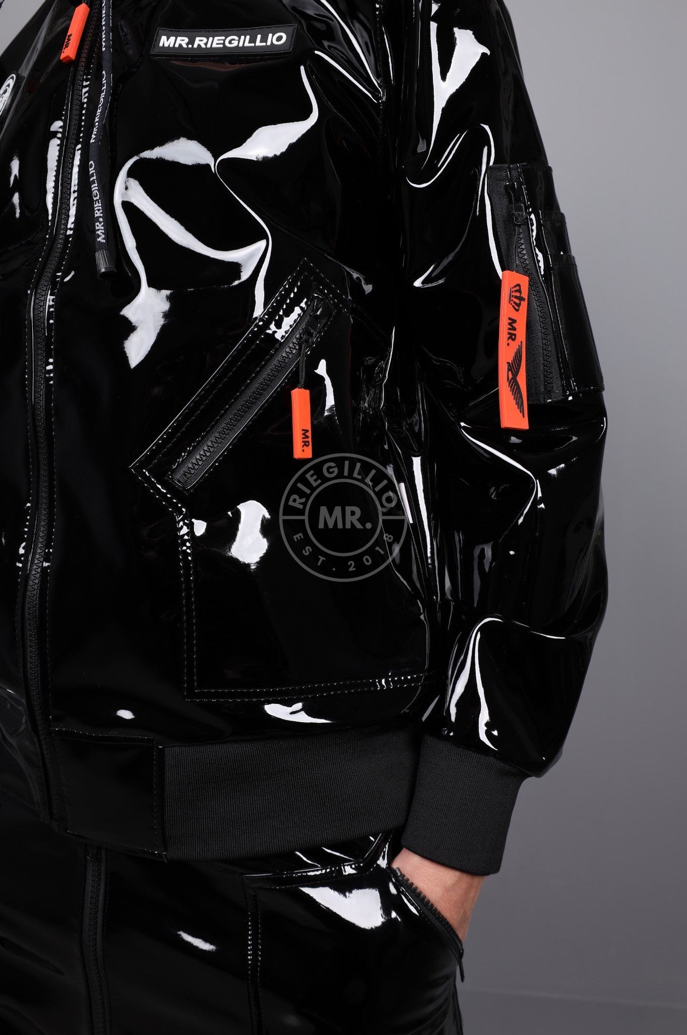 PVC Flight Tracksuit Jacket at MR. Riegillio